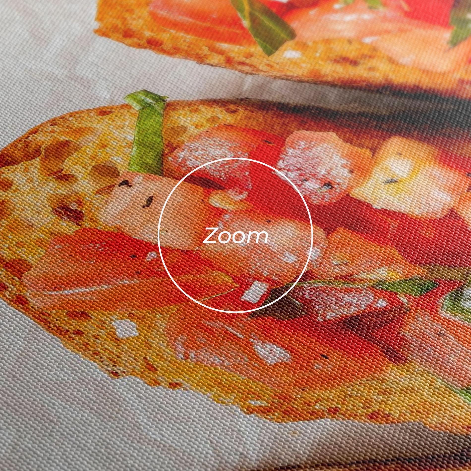 Vászonkép Tomatoes On Bread mockup 3