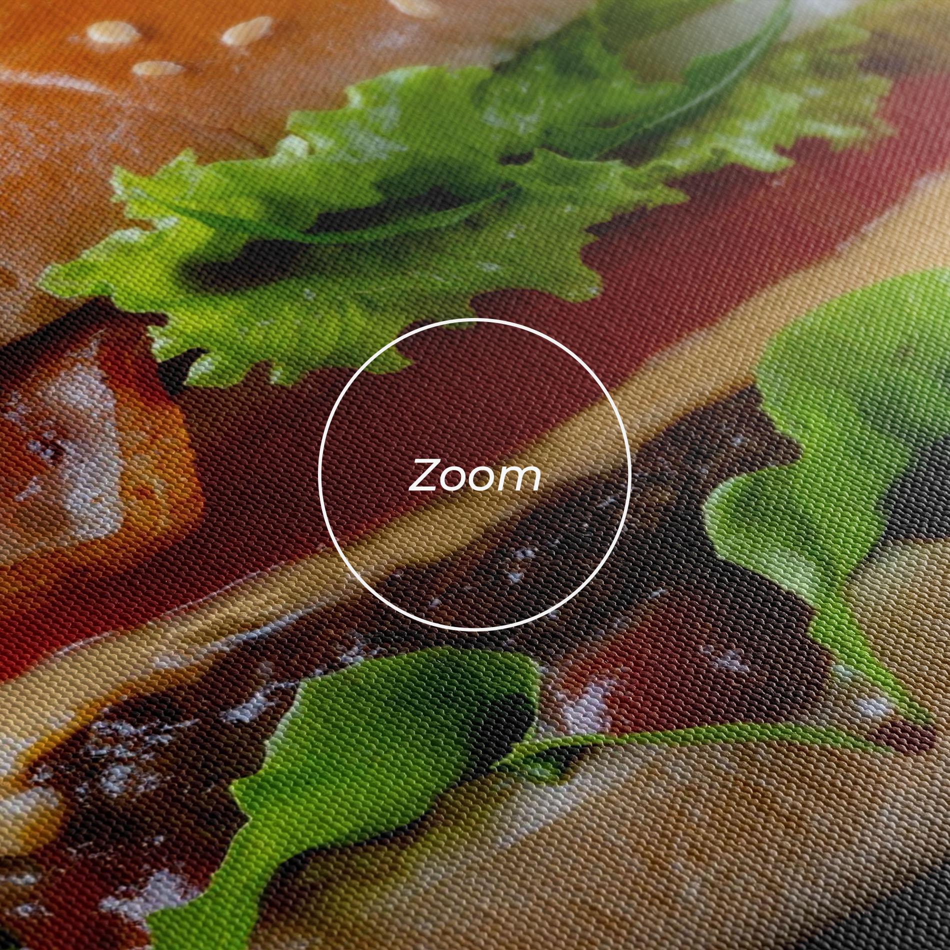 Vászonkép Yumm Hamburger mockup 3