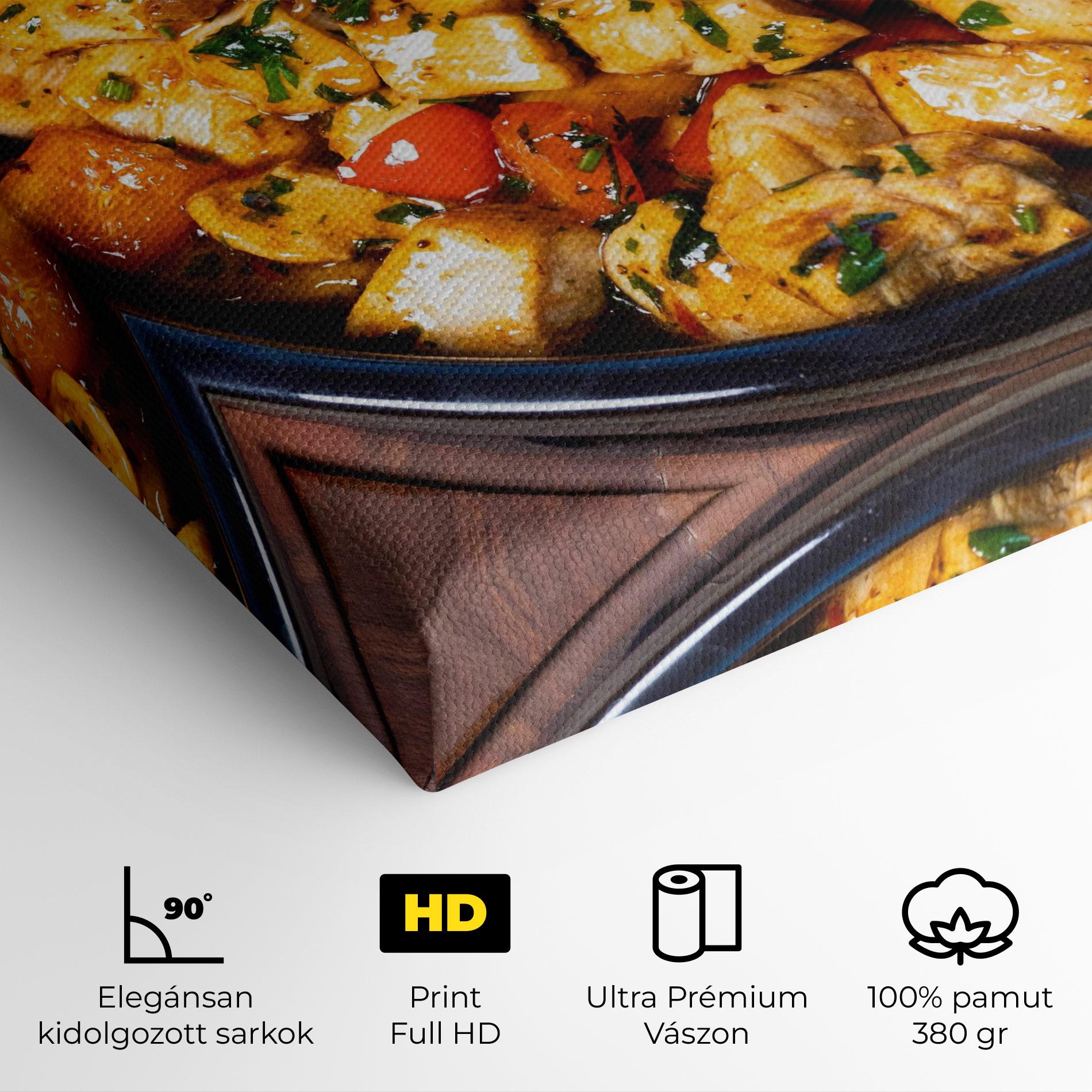 Vászonkép Chicken Food mockup 4
