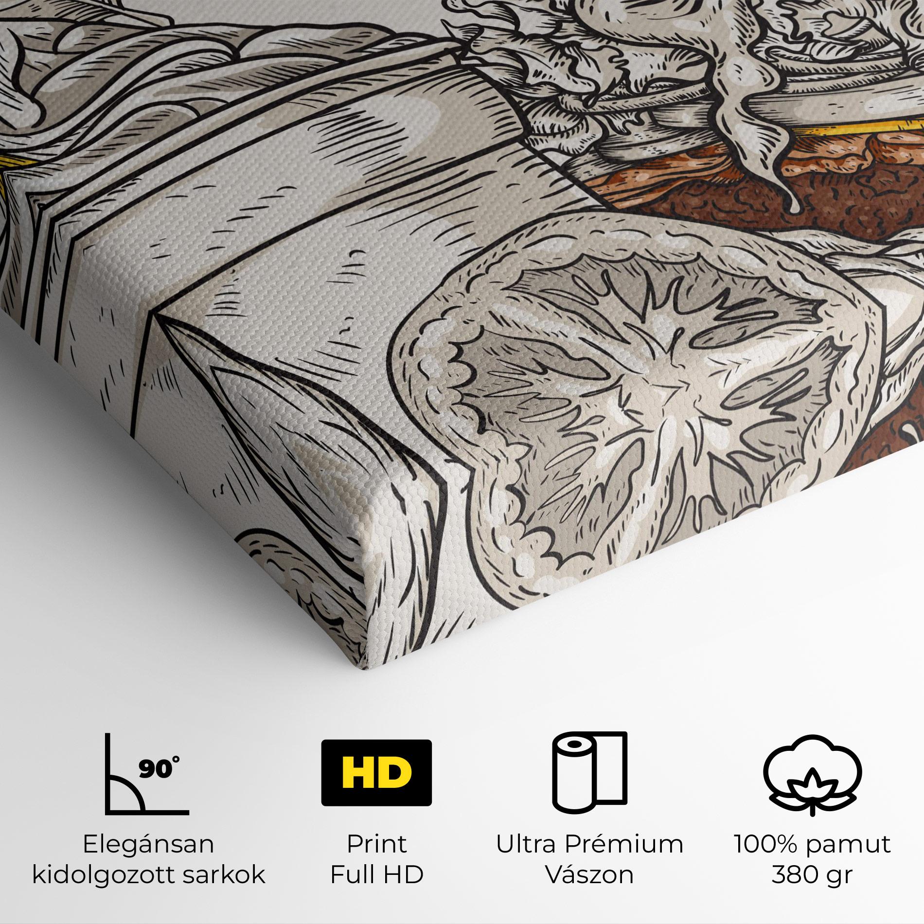 Vászonkép Fast Food mockup 4