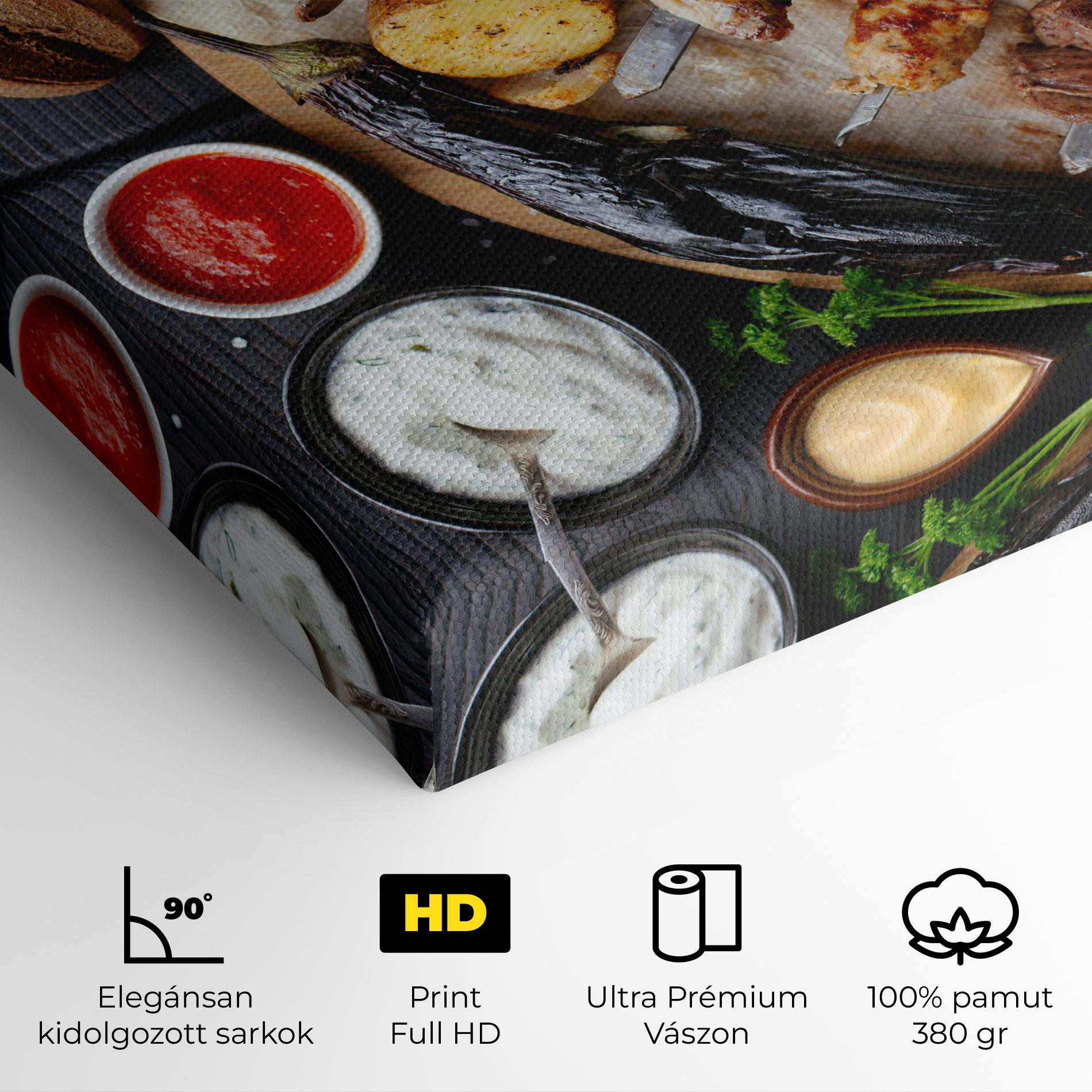 Vászonkép Skewers mockup 4