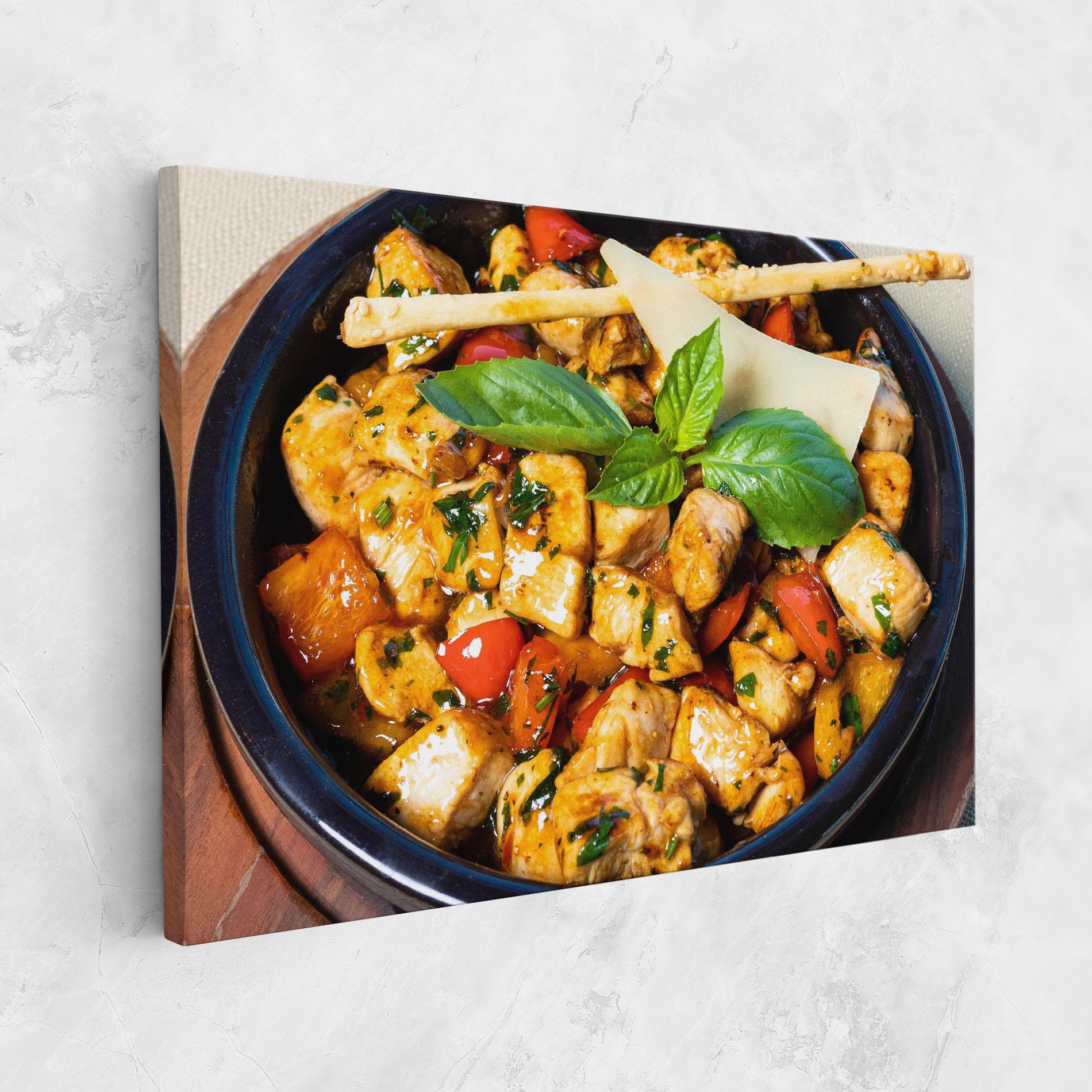 Vászonkép Chicken Food mockup 1