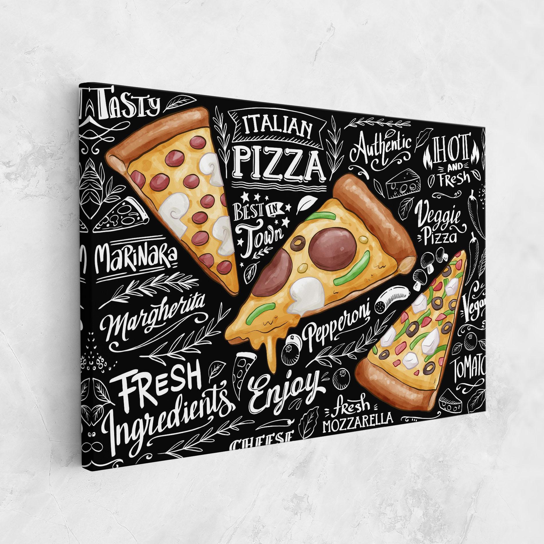Vászonkép Enjoy Pizza mockup 1