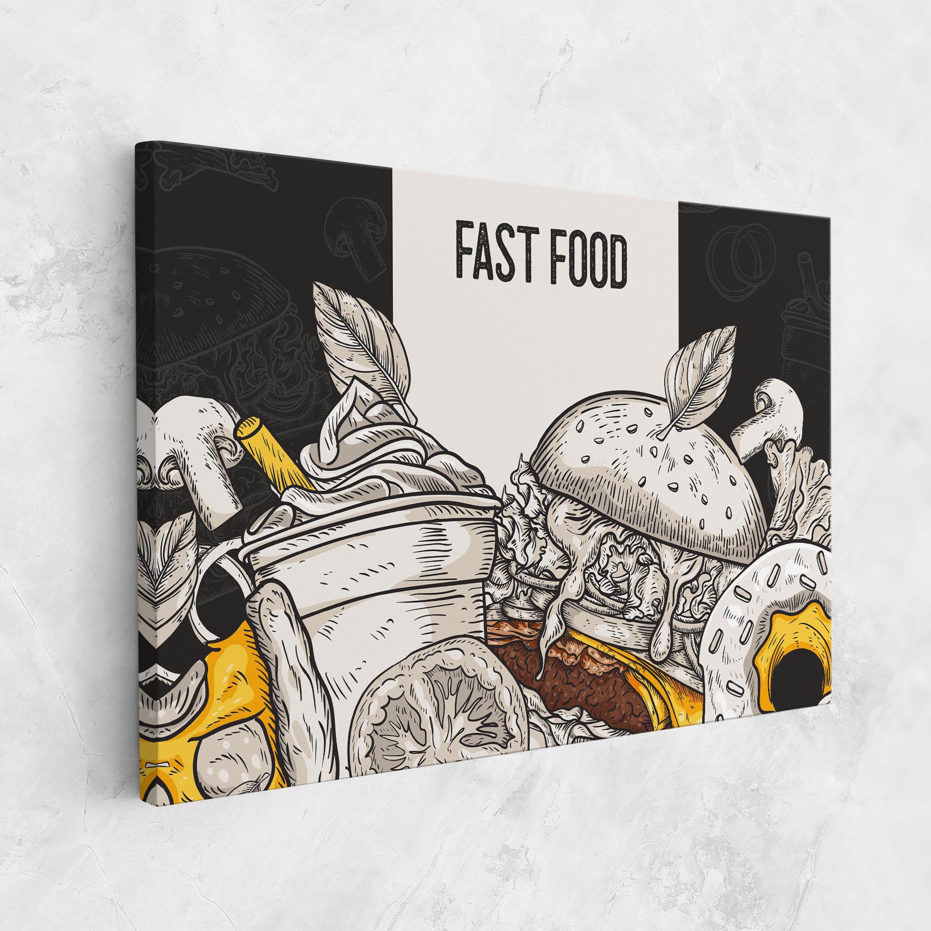 Vászonkép Fast Food mockup 1