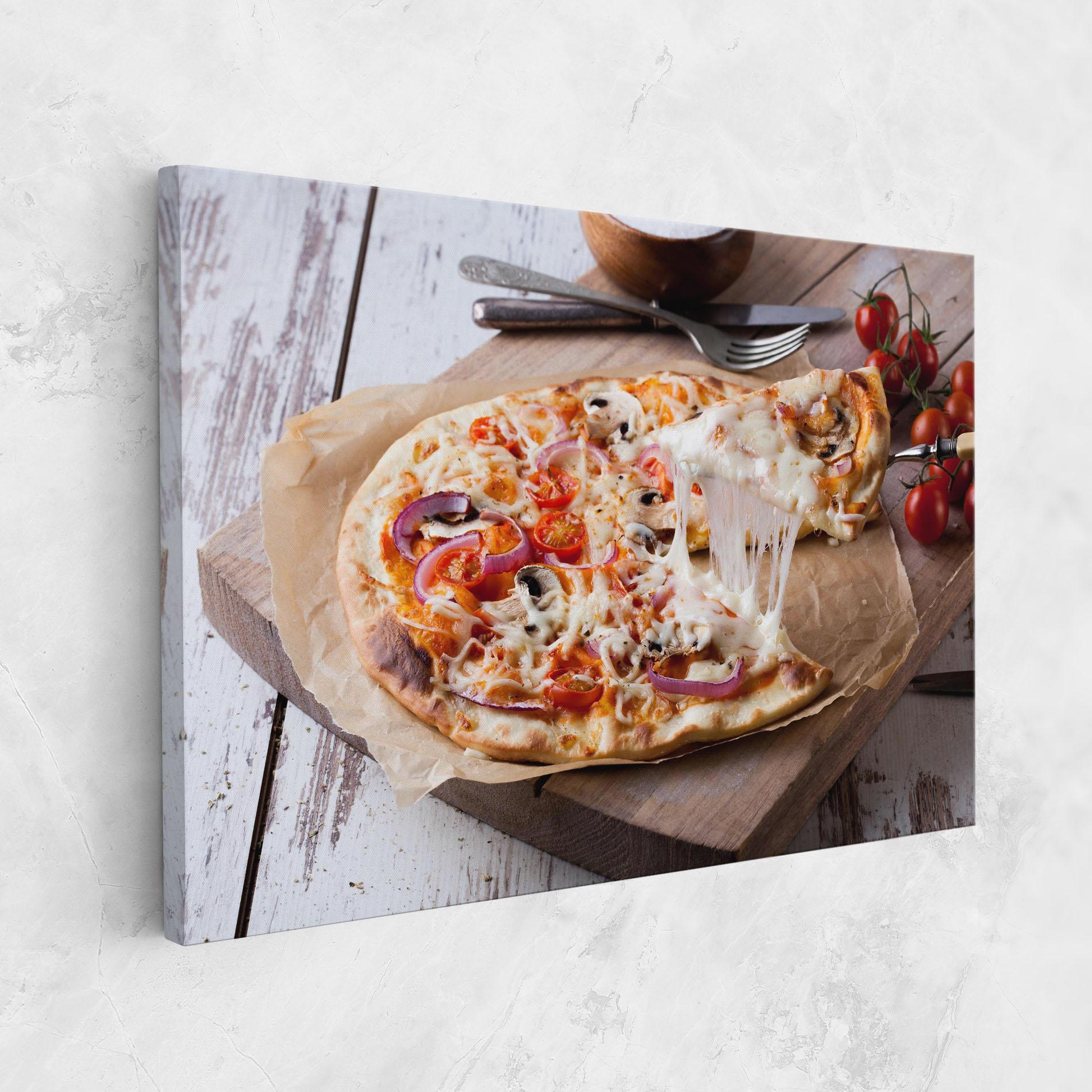 Vászonkép Pizza mockup 1