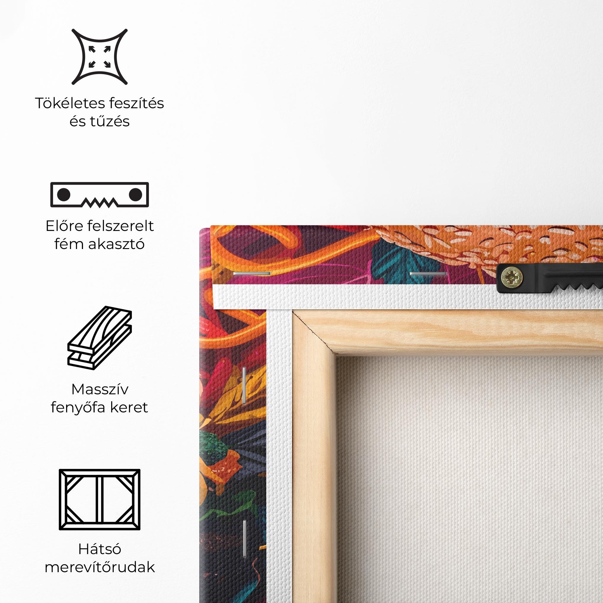 Vászonkép Burger Mustard mockup 5