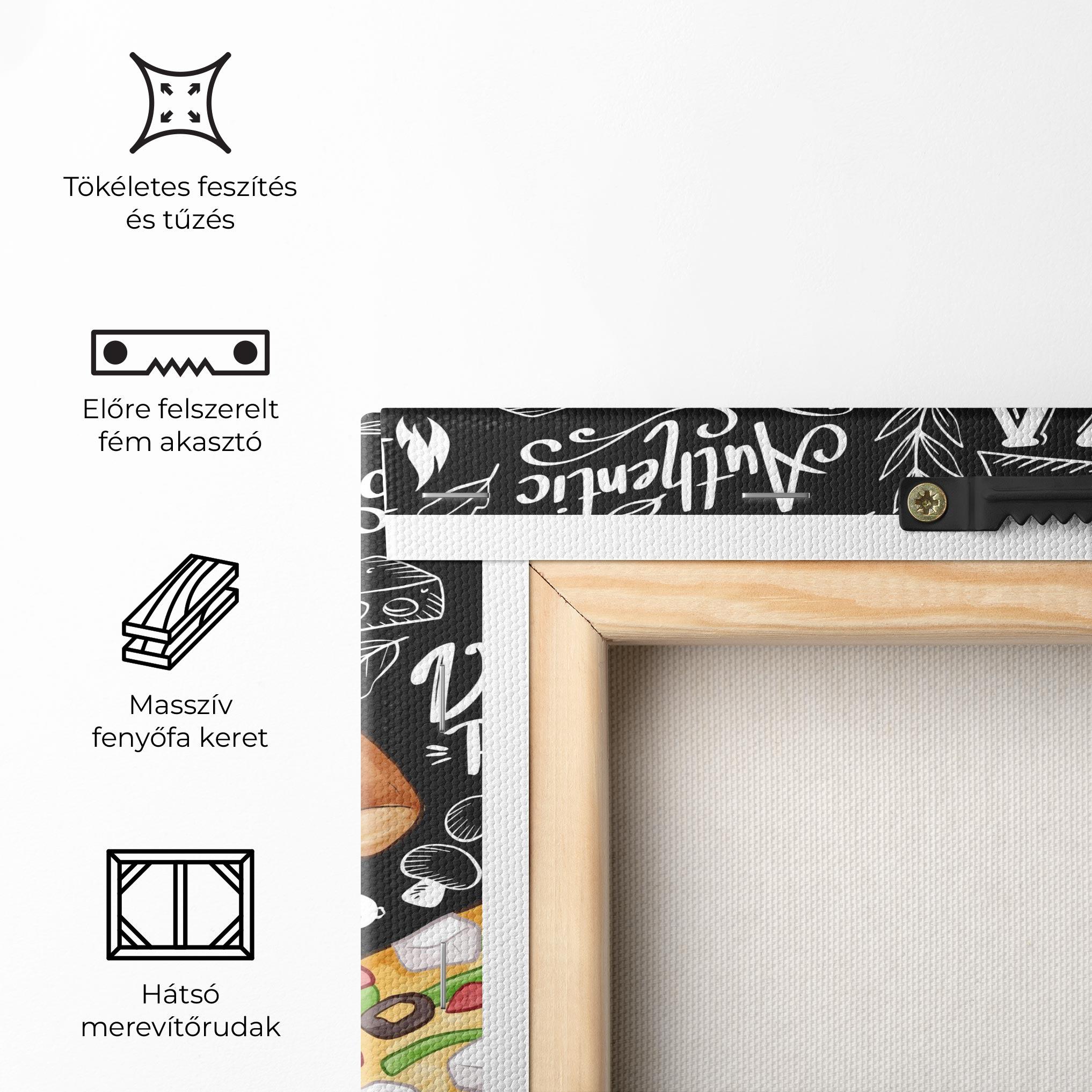 Vászonkép Enjoy Pizza mockup 5