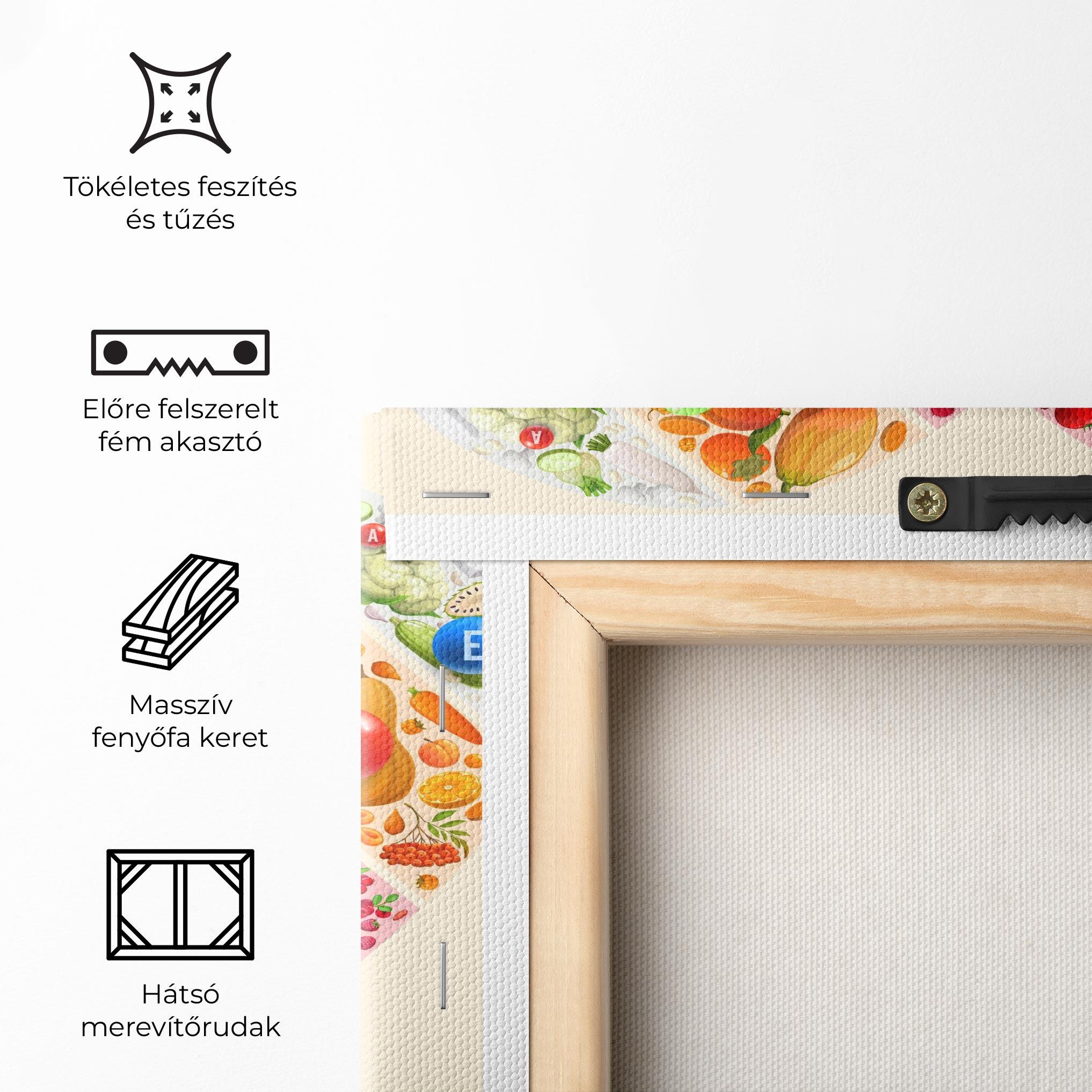 Vászonkép Food Heart mockup 5