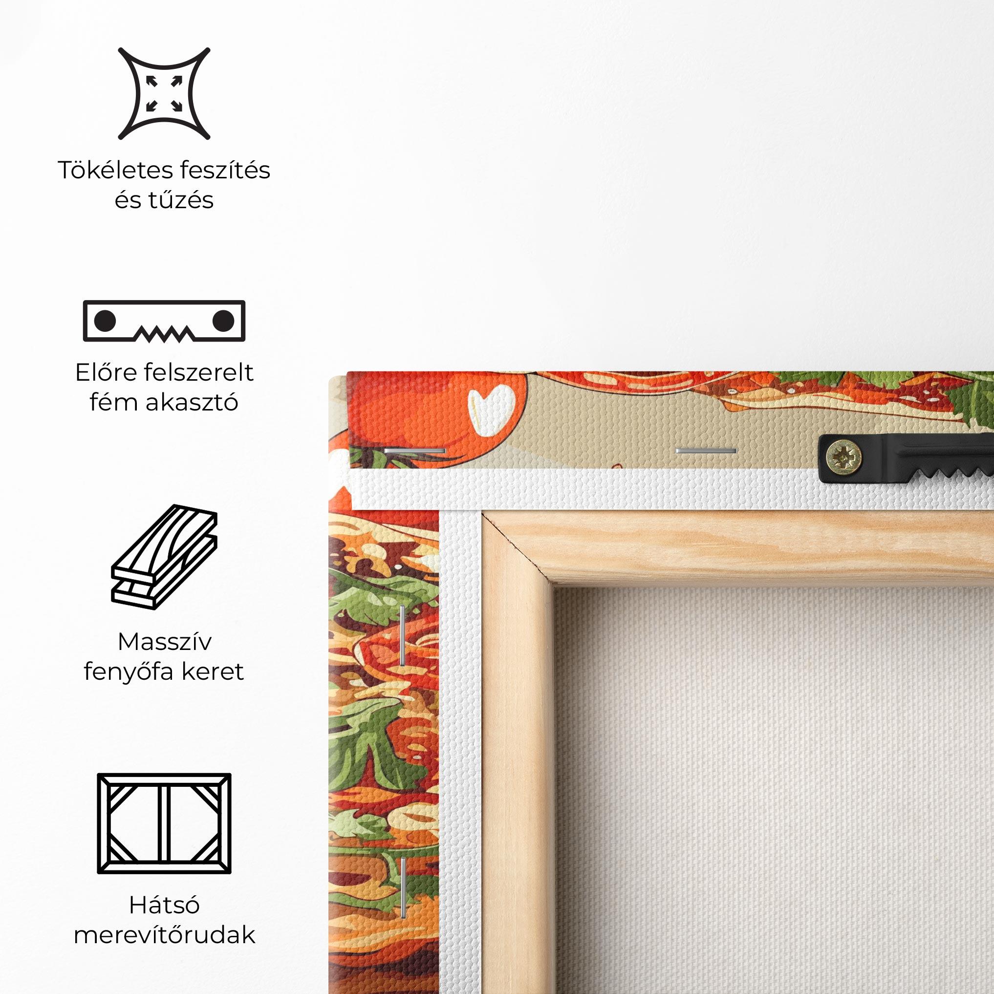 Vászonkép Pizza View mockup 5
