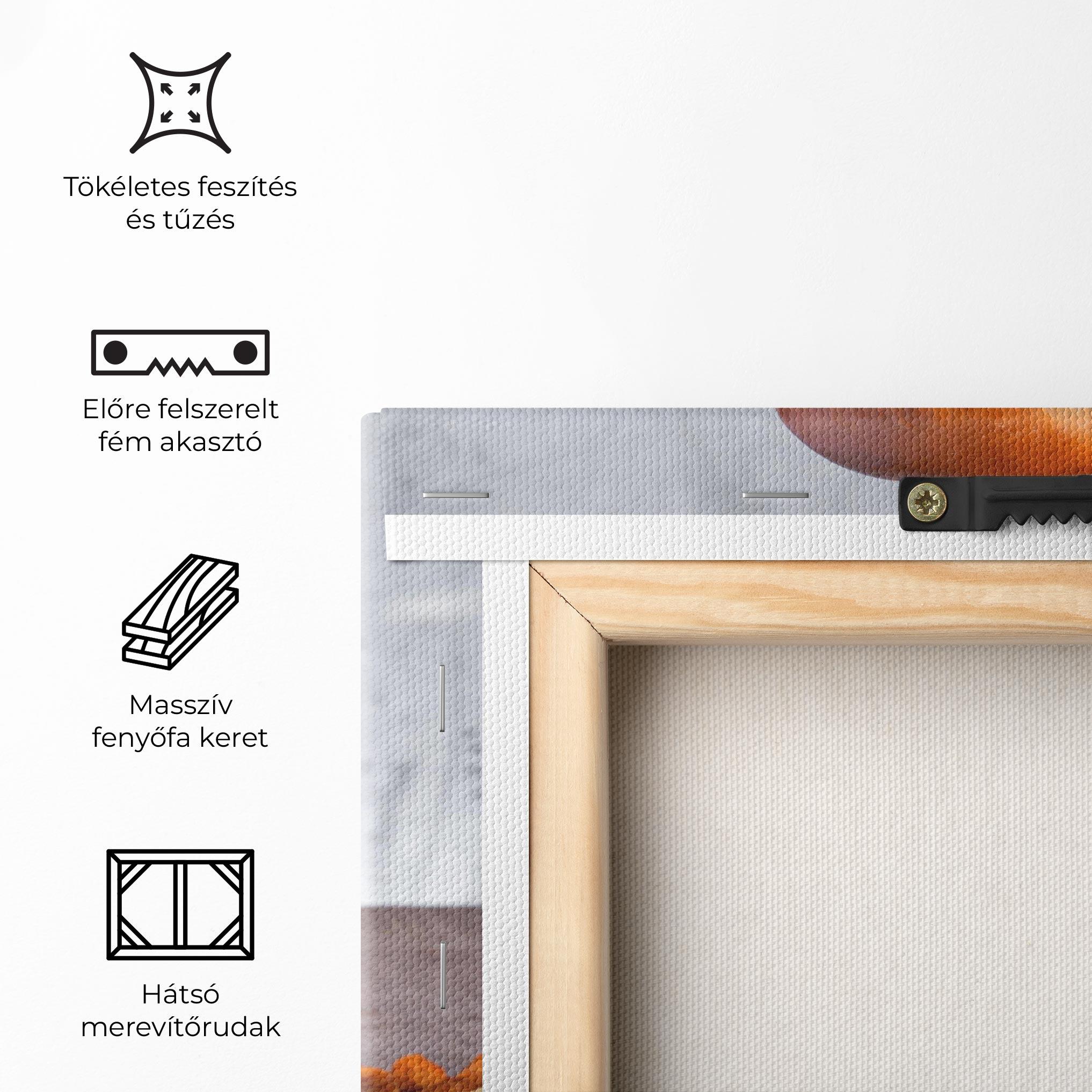 Vászonkép Triple Hamburger mockup 5