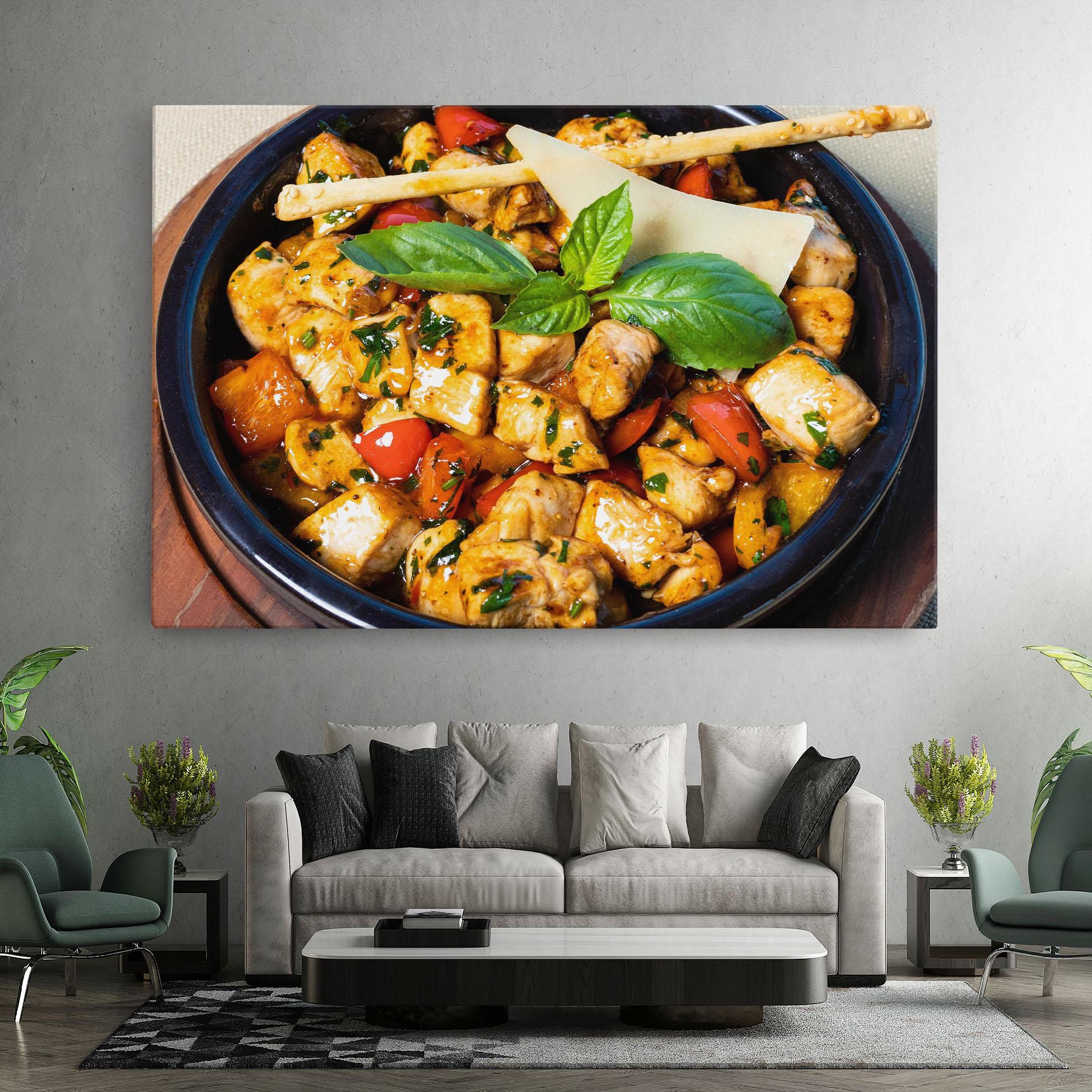 Vászonkép Chicken Food mockup 7