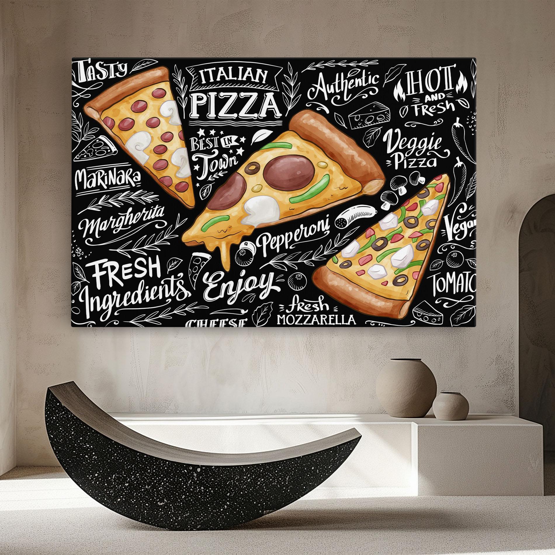 Vászonkép Enjoy Pizza mockup 8