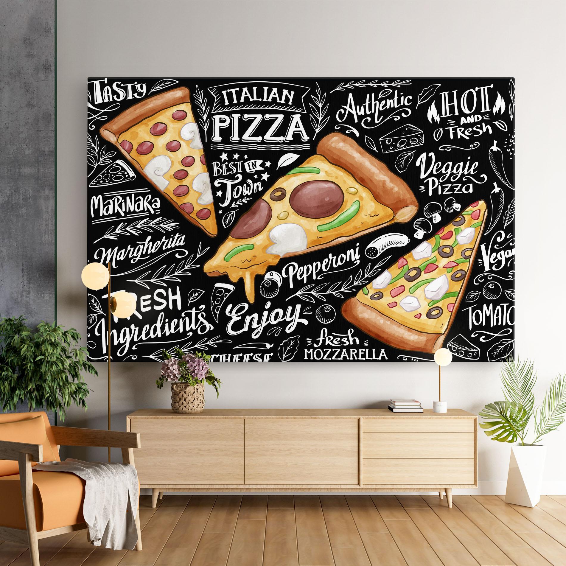 Vászonkép Enjoy Pizza mockup 9