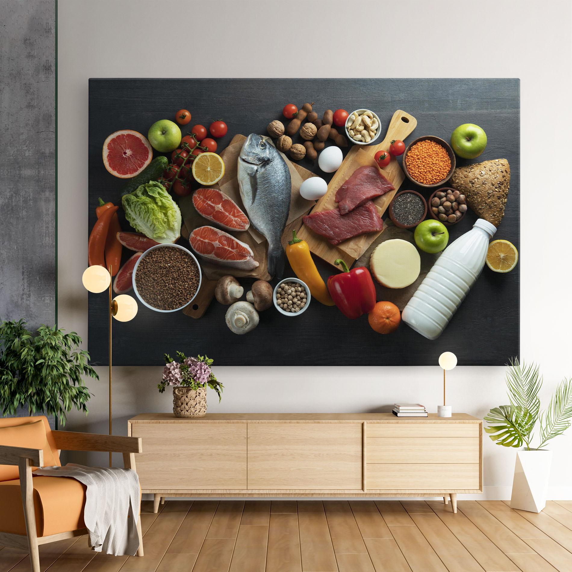 Vászonkép Food Ingredients mockup 9