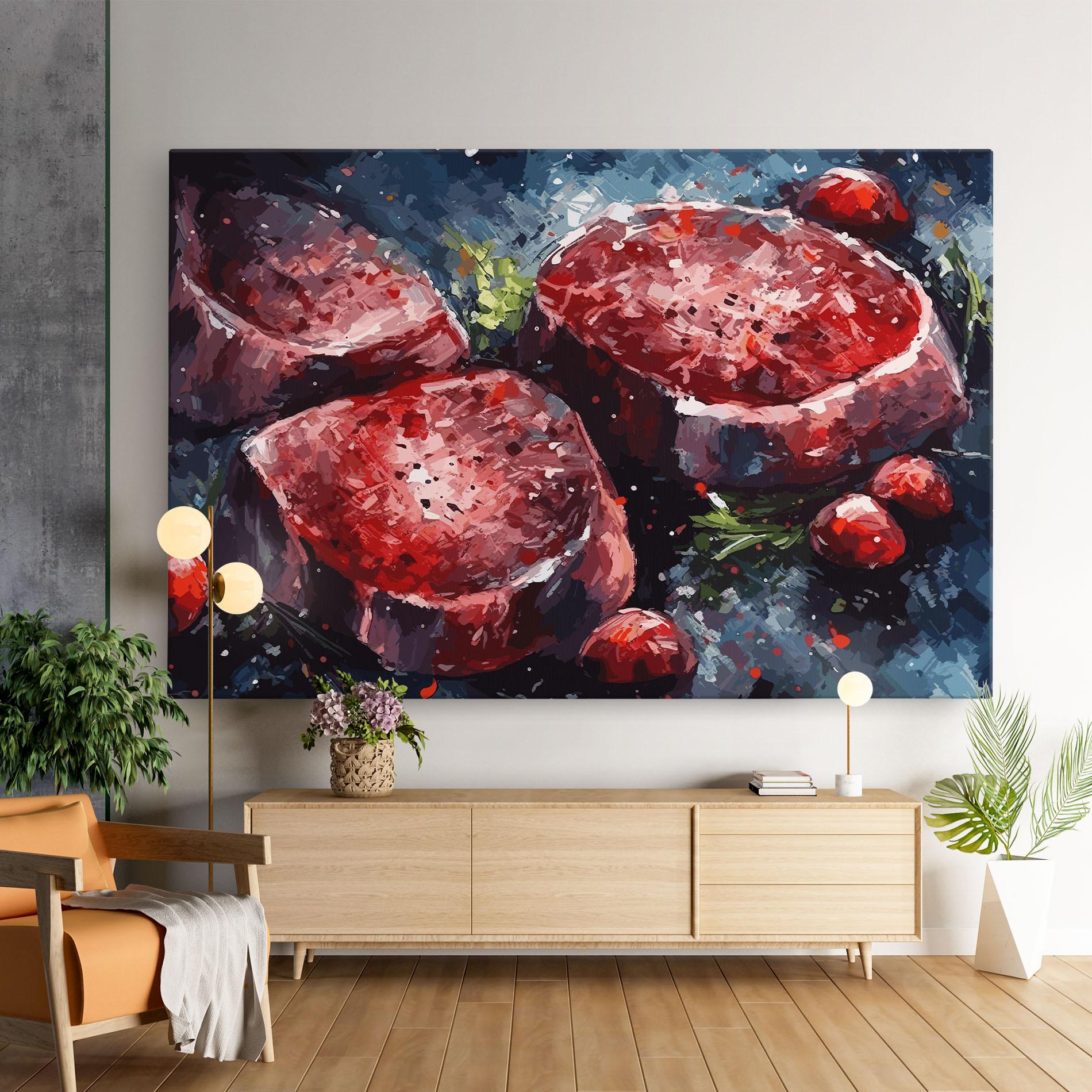 Vászonkép Meat Art mockup 9