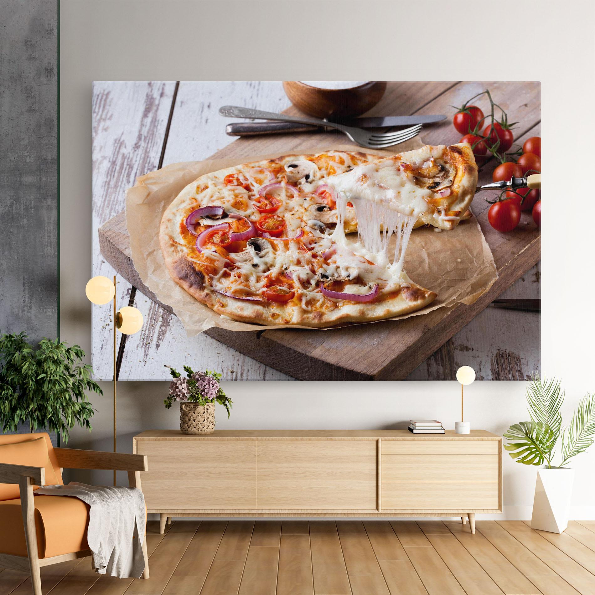 Vászonkép Pizza mockup 9