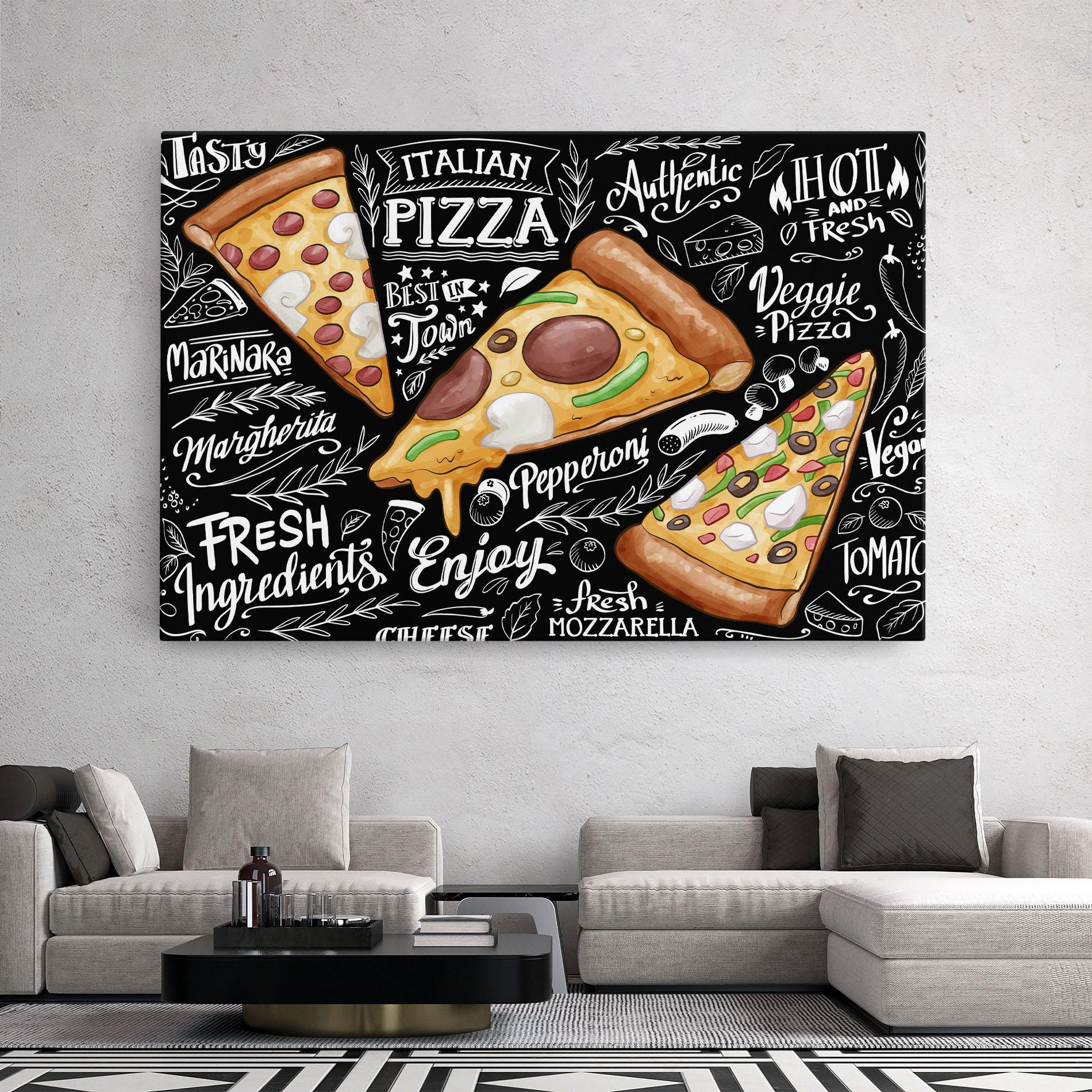 Vászonkép Enjoy Pizza mockup 2