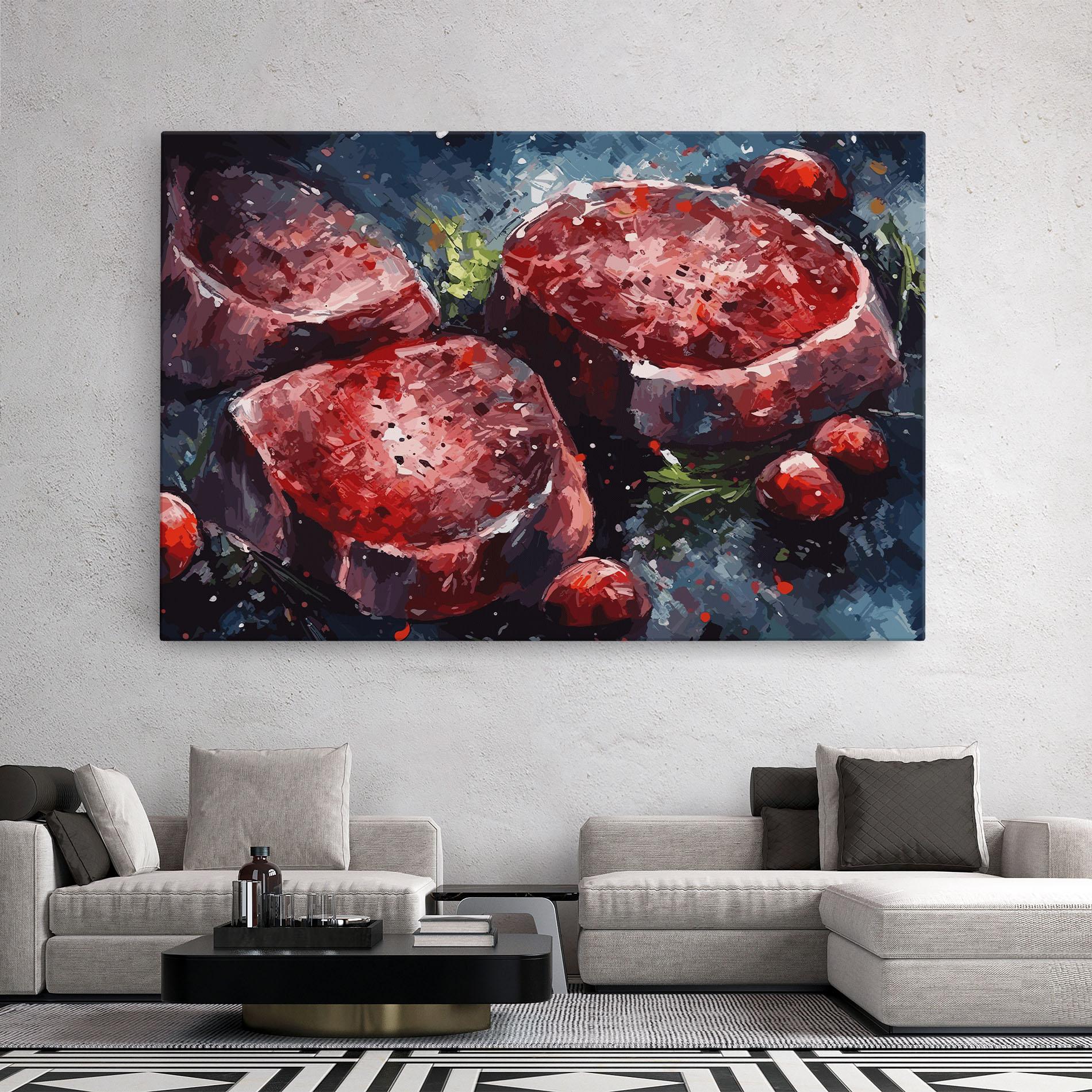 Vászonkép Meat Art mockup 2
