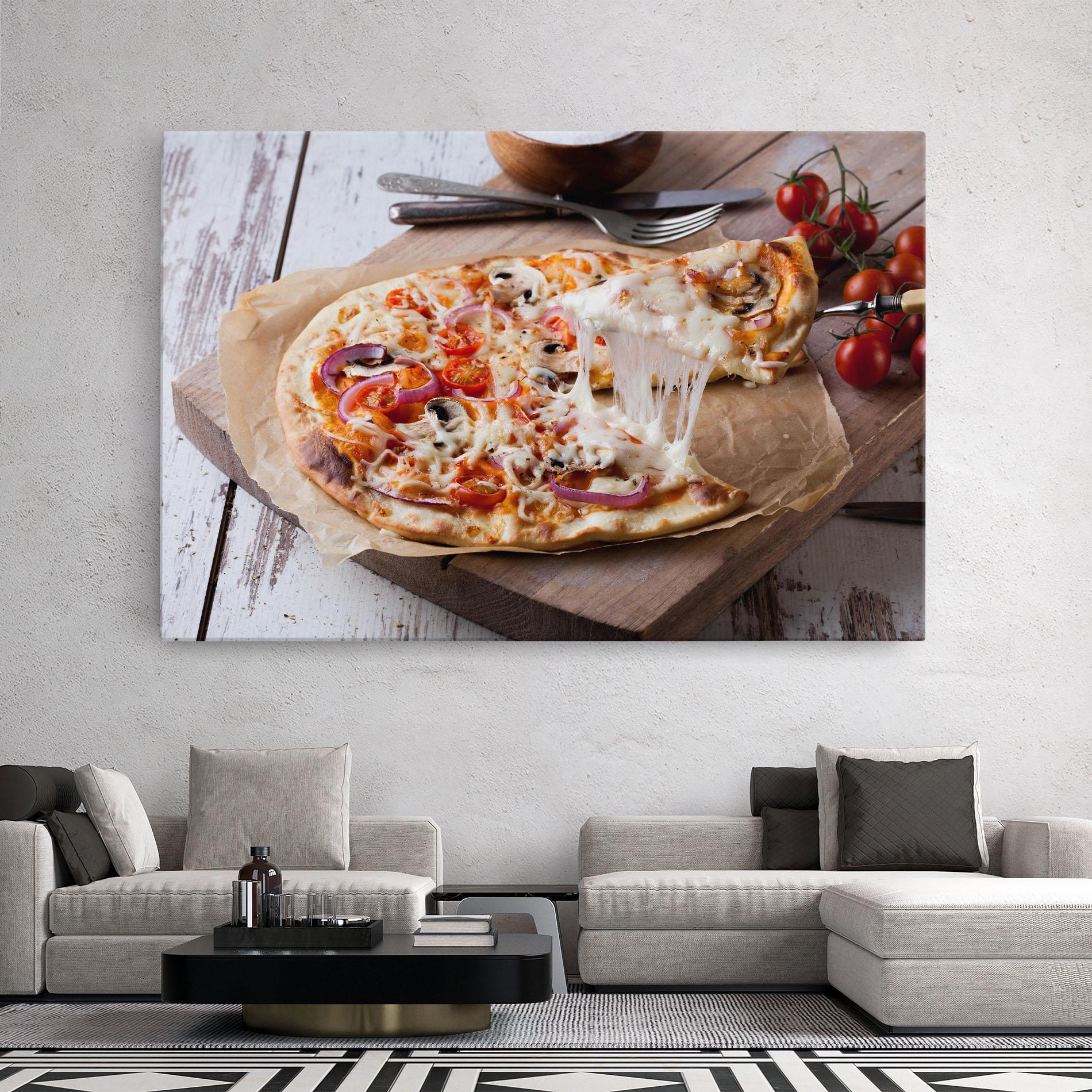 Vászonkép Pizza mockup 2