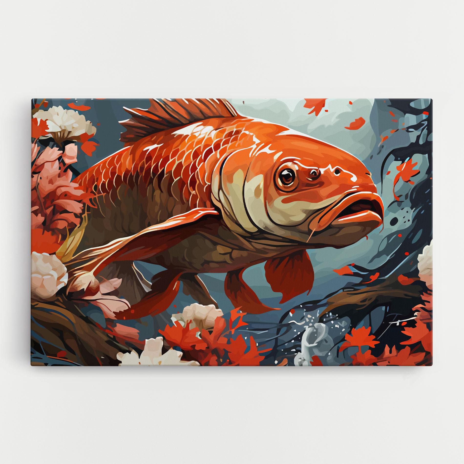 Vászonkép Orange Koi mockup 0