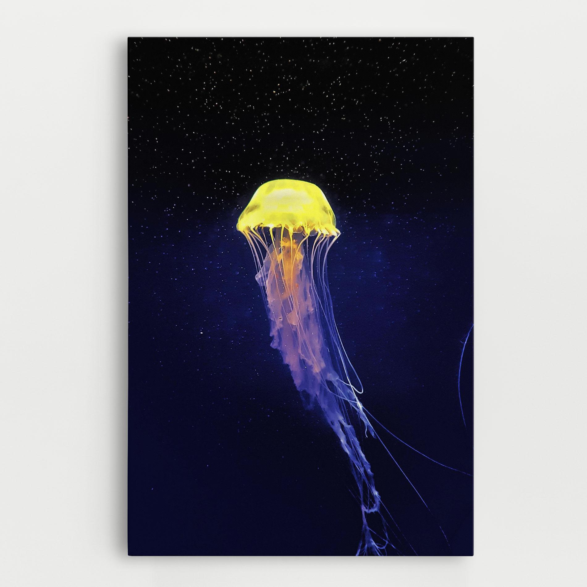 Vászonkép Purple Jellyfish mockup 0