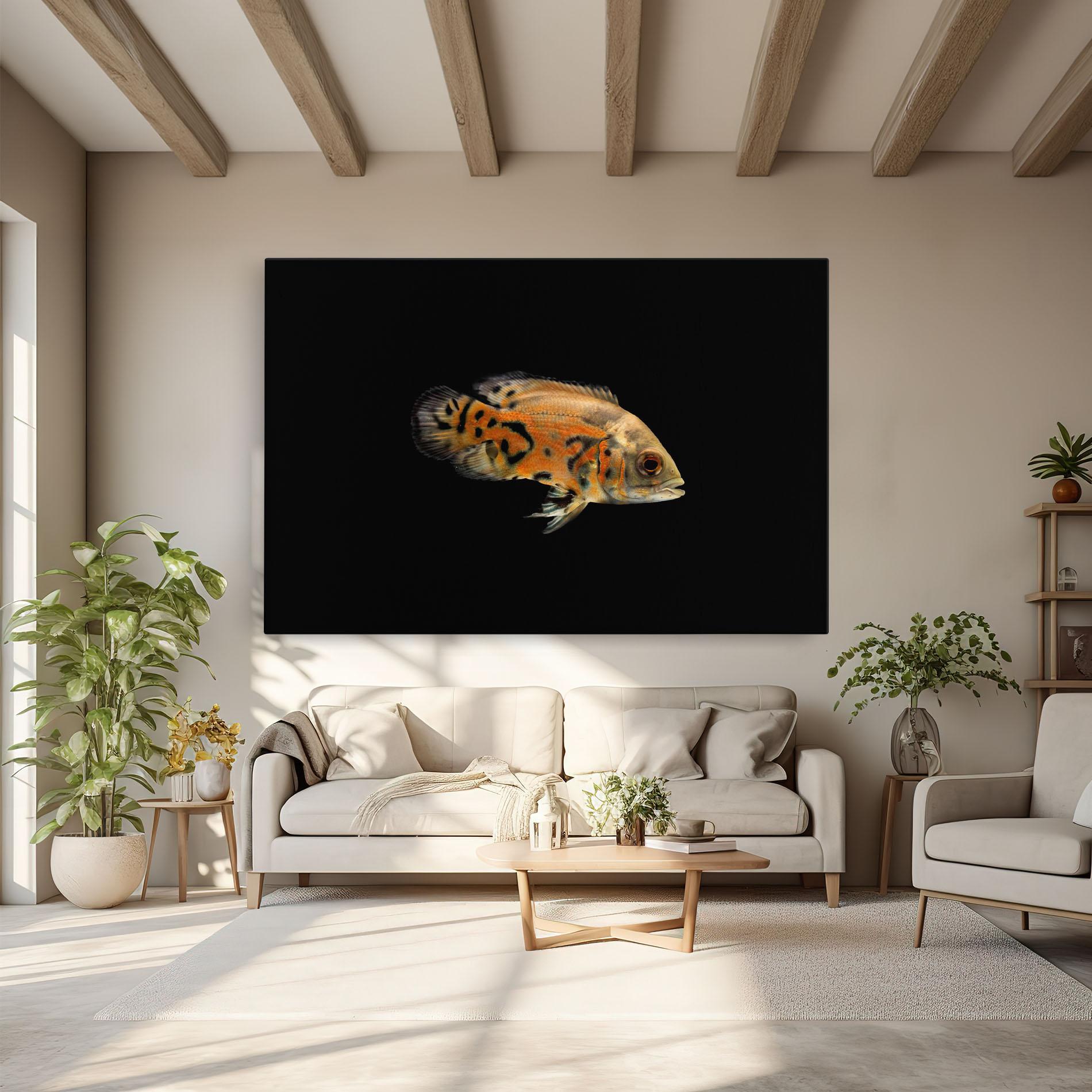 Vászonkép Cute Brown Fish mockup 6