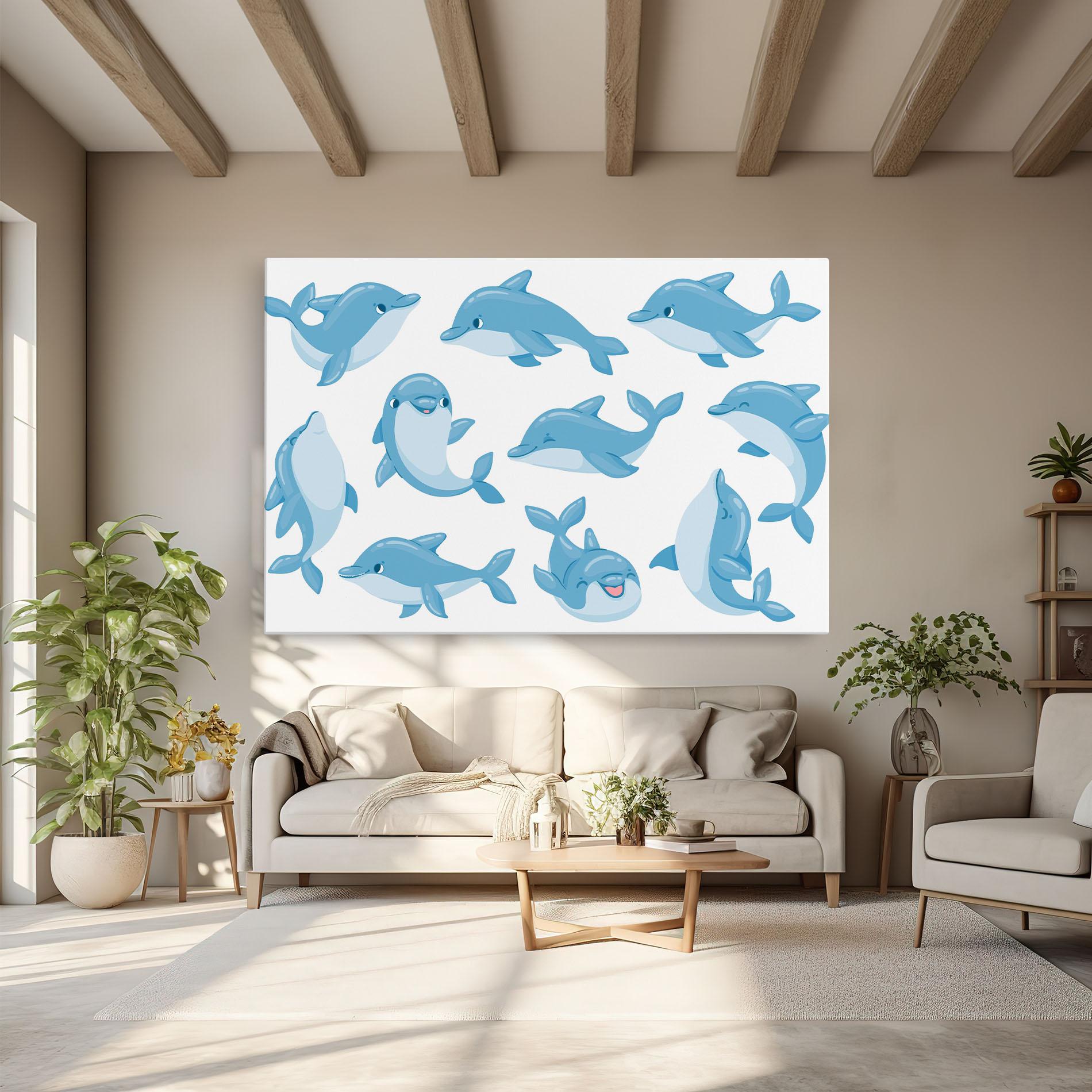 Vászonkép Dolphin mockup 6
