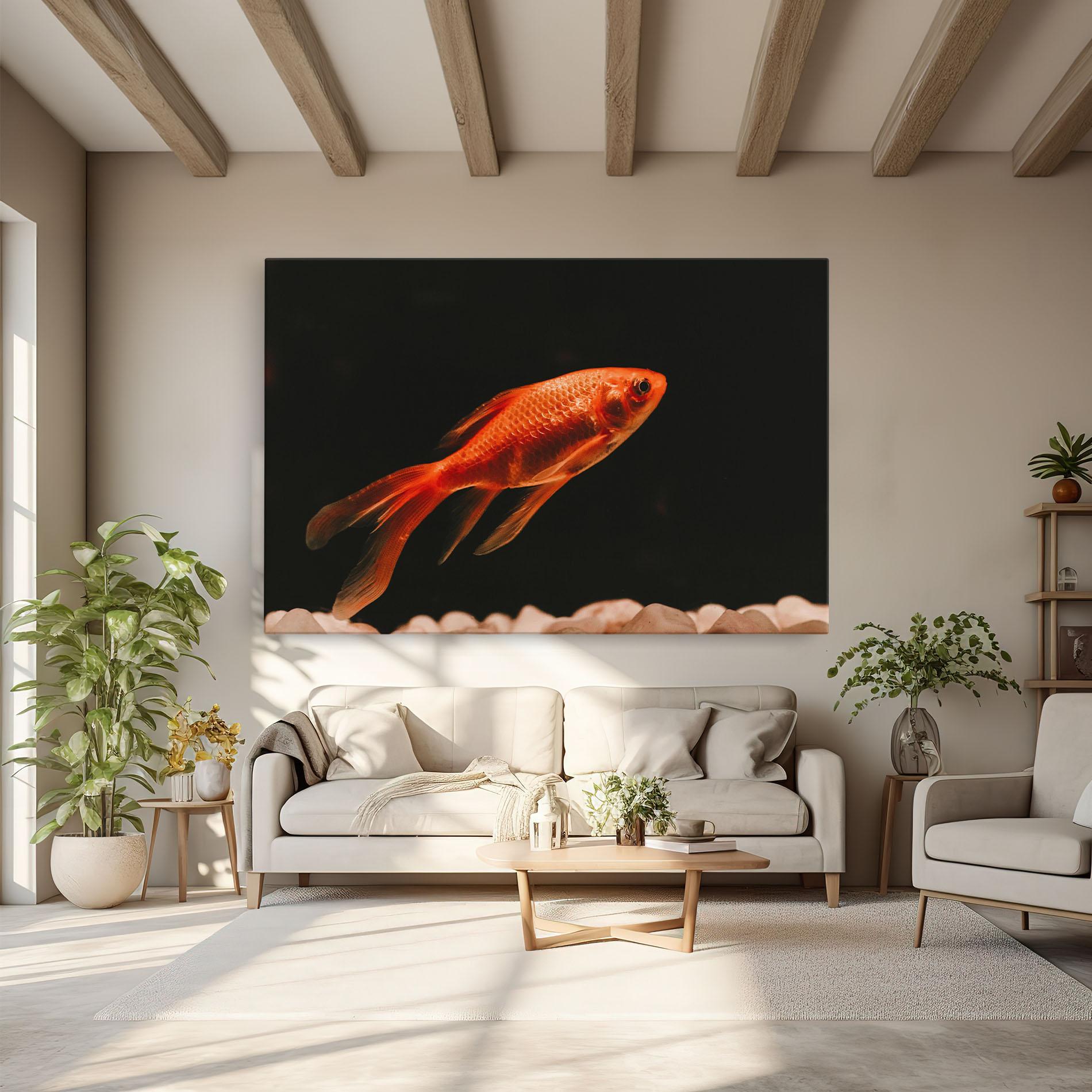 Vászonkép Small Orange Fish mockup 6