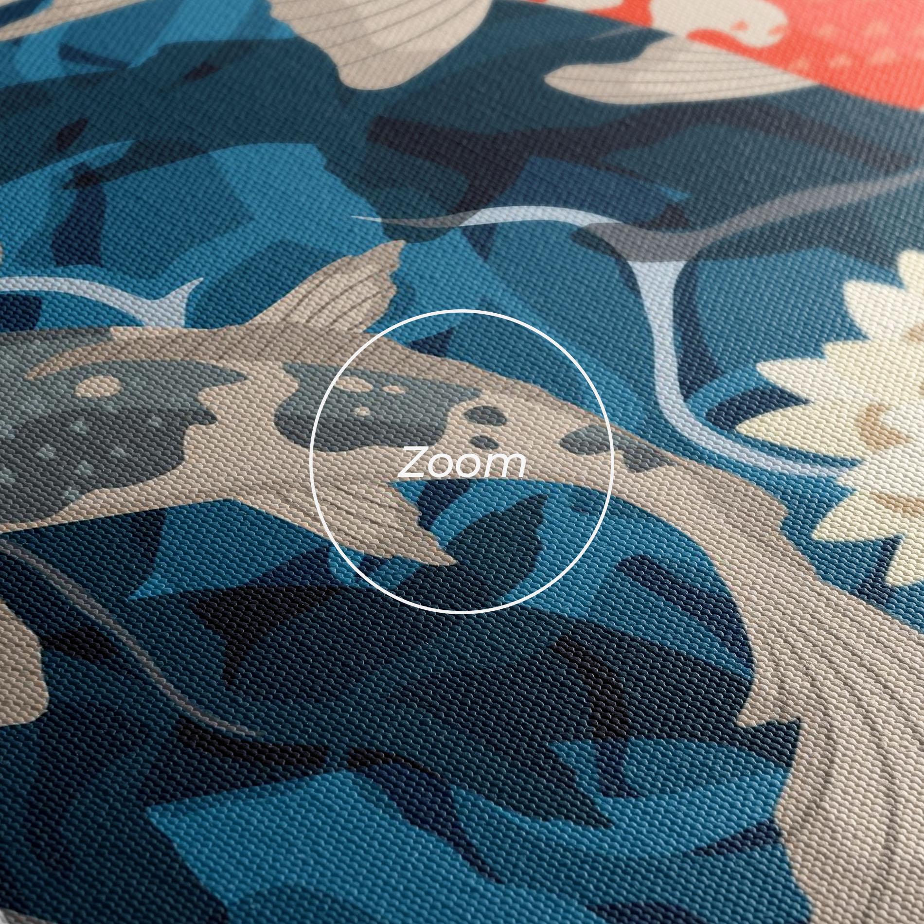 Vászonkép Grey Orange Koi mockup 3