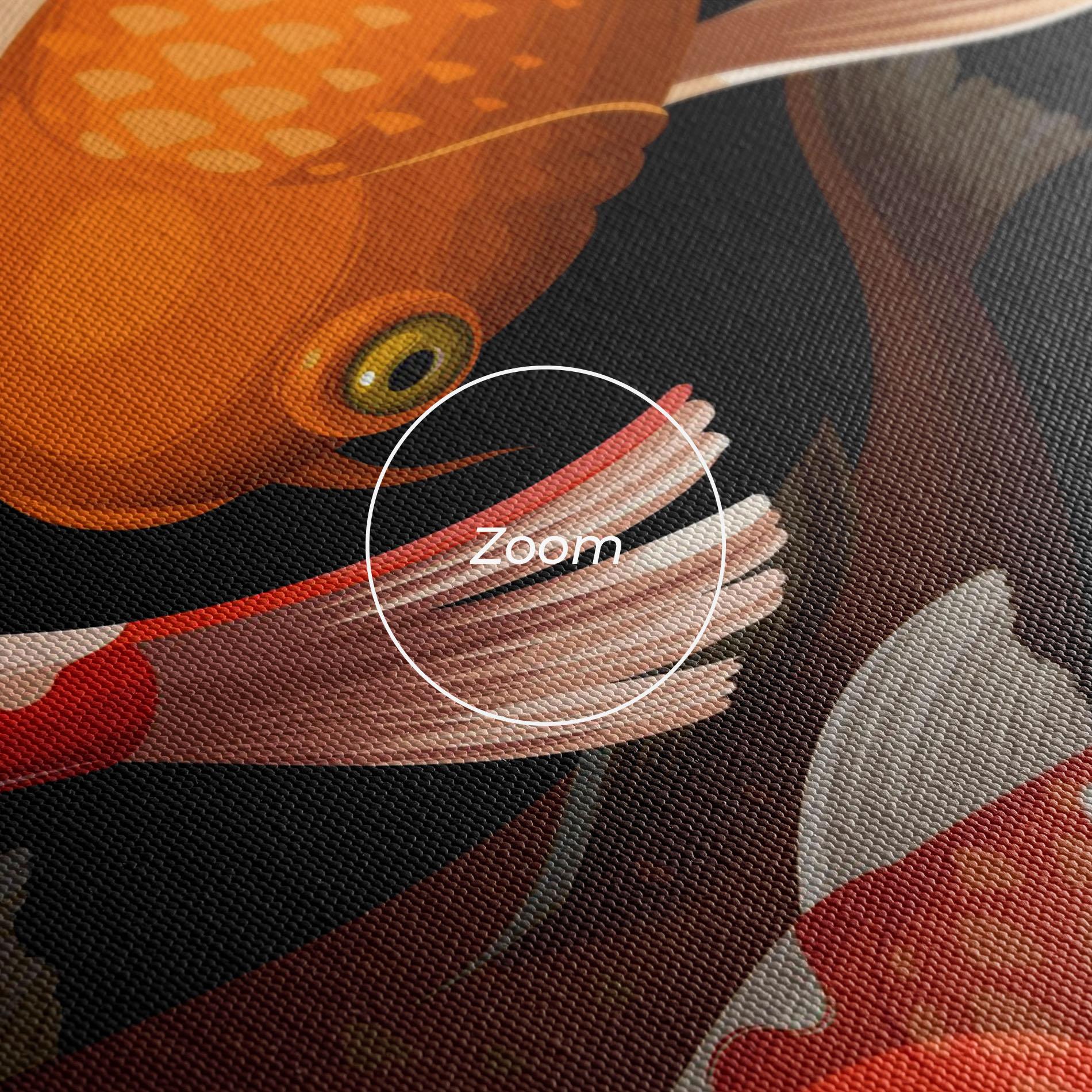 Vászonkép Seamless Koi Fish mockup 3