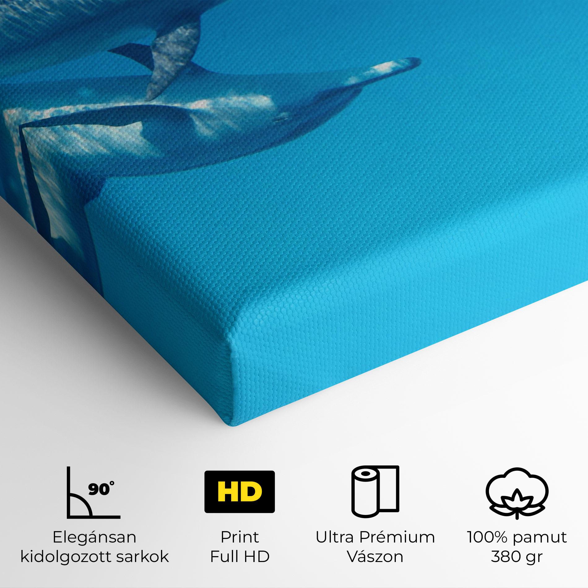 Vászonkép Family Of Dolphins mockup 4