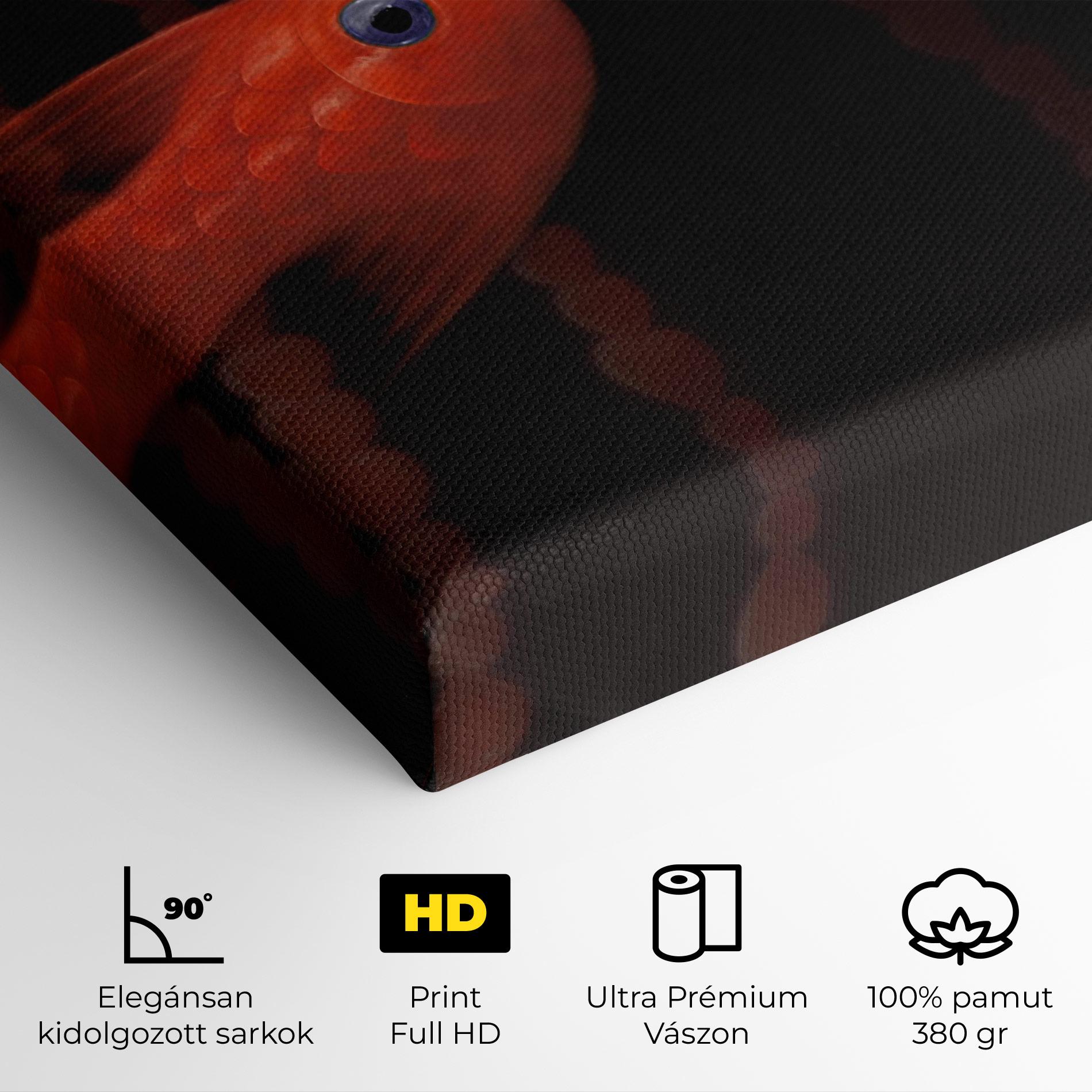 Vászonkép Orange Fish Heart mockup 4
