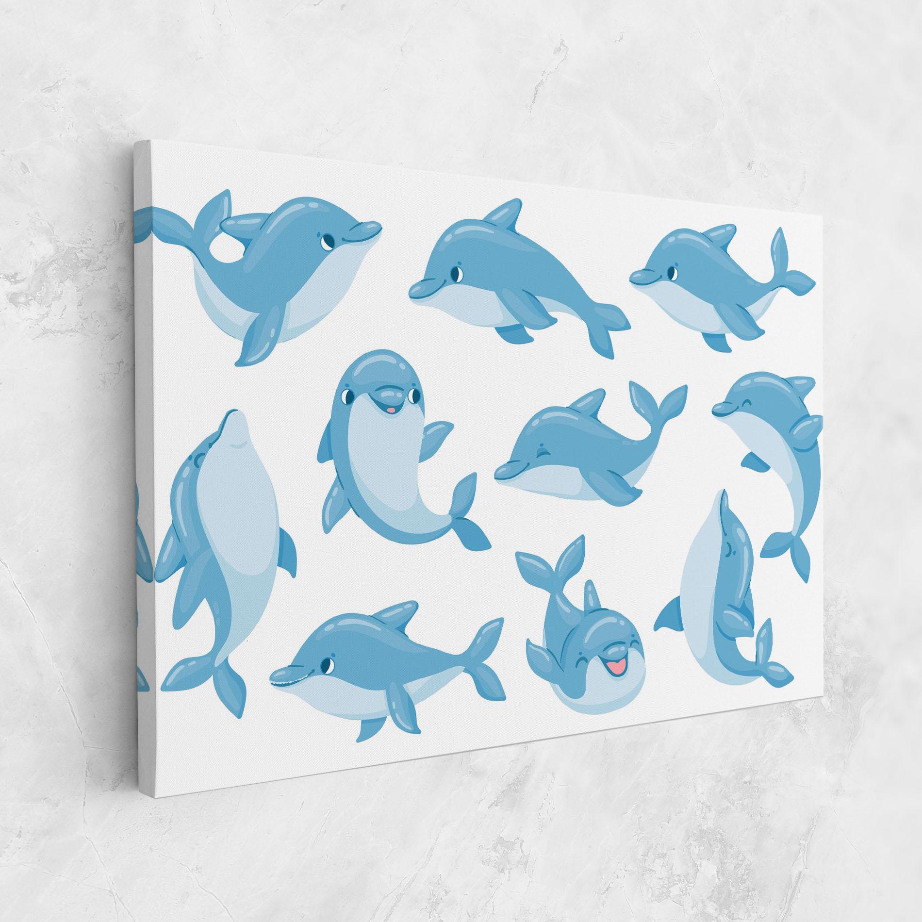 Vászonkép Dolphin mockup 1