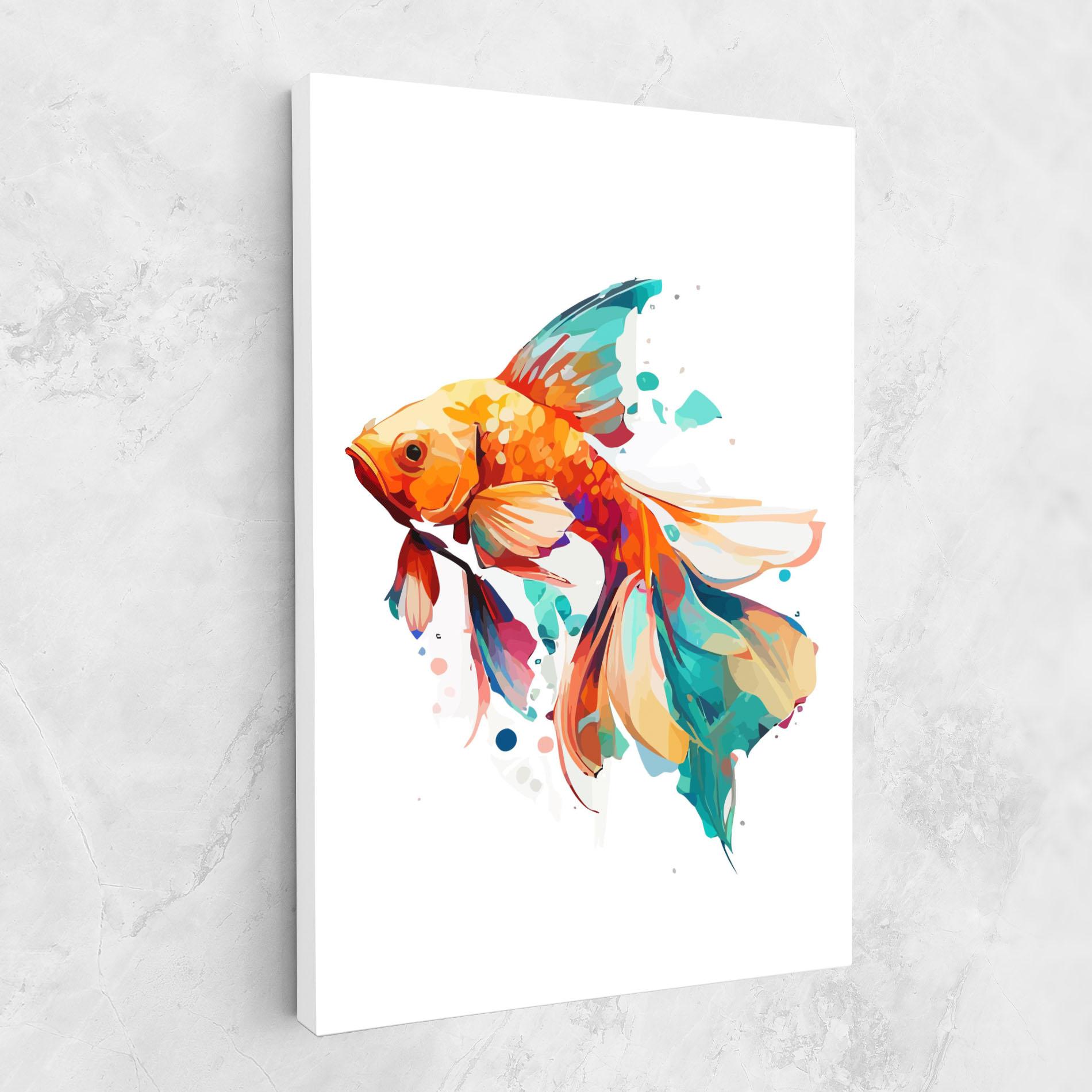 Vászonkép Blue Orange Fish mockup 1