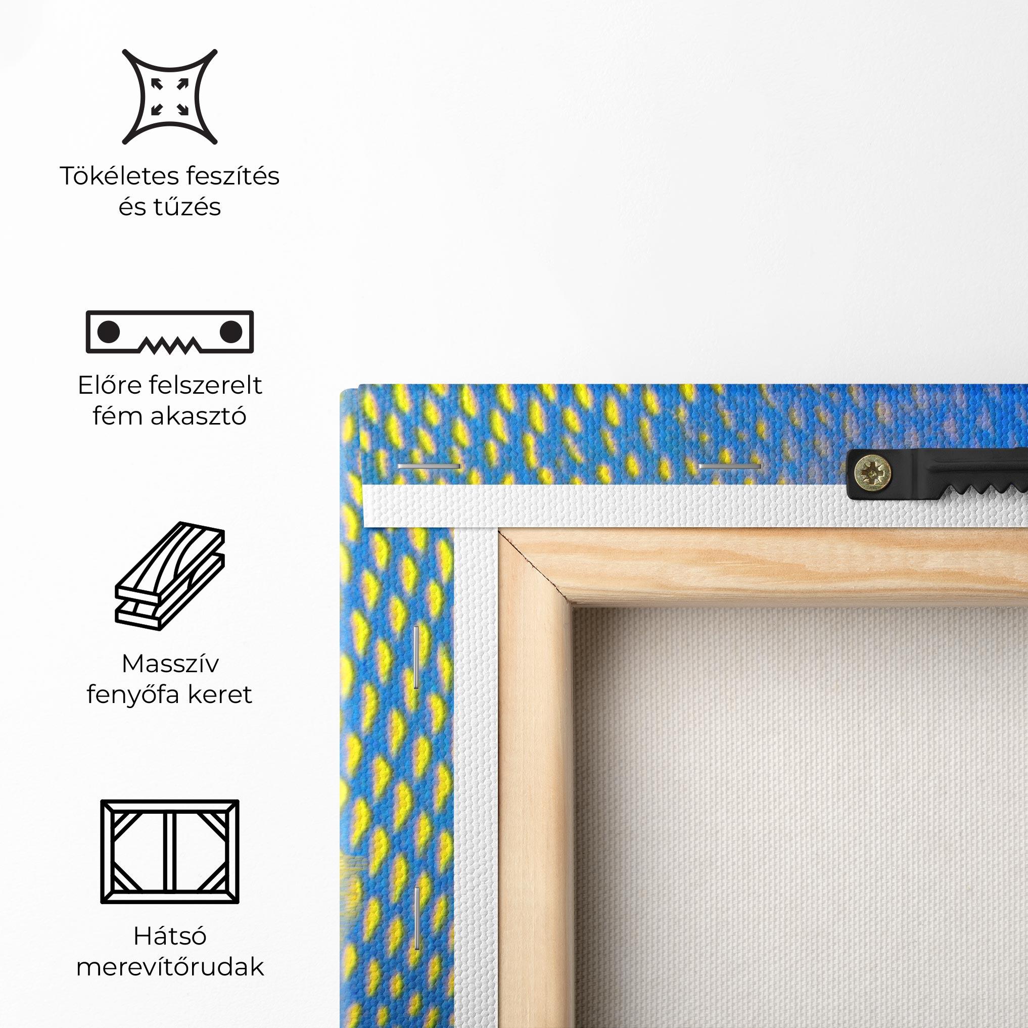 Vászonkép Blue Yellow Fish mockup 5