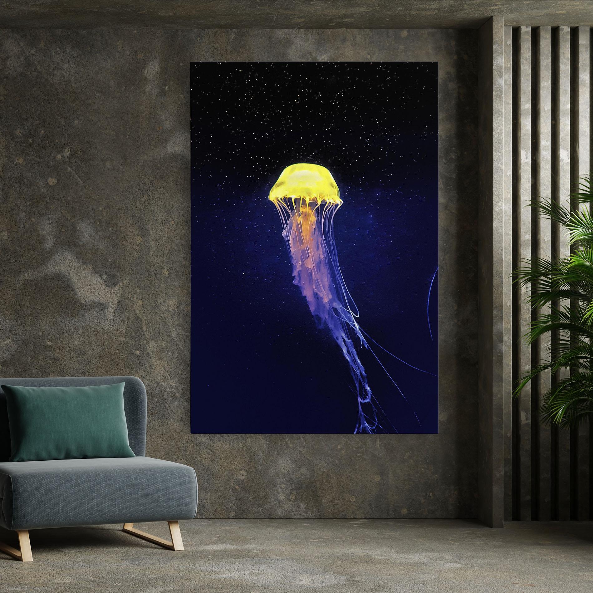 Vászonkép Purple Jellyfish mockup 7