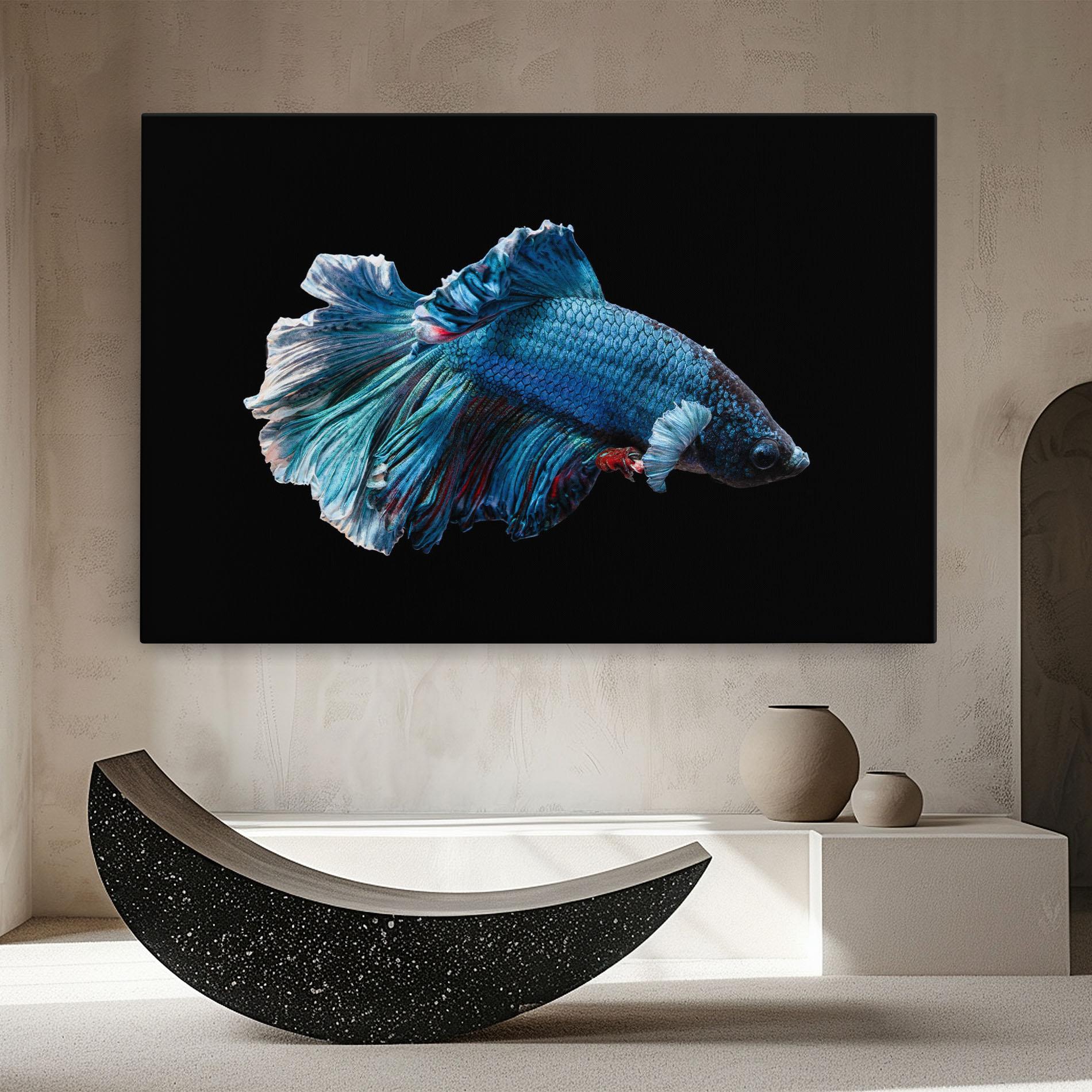 Vászonkép Blue Betta mockup 8