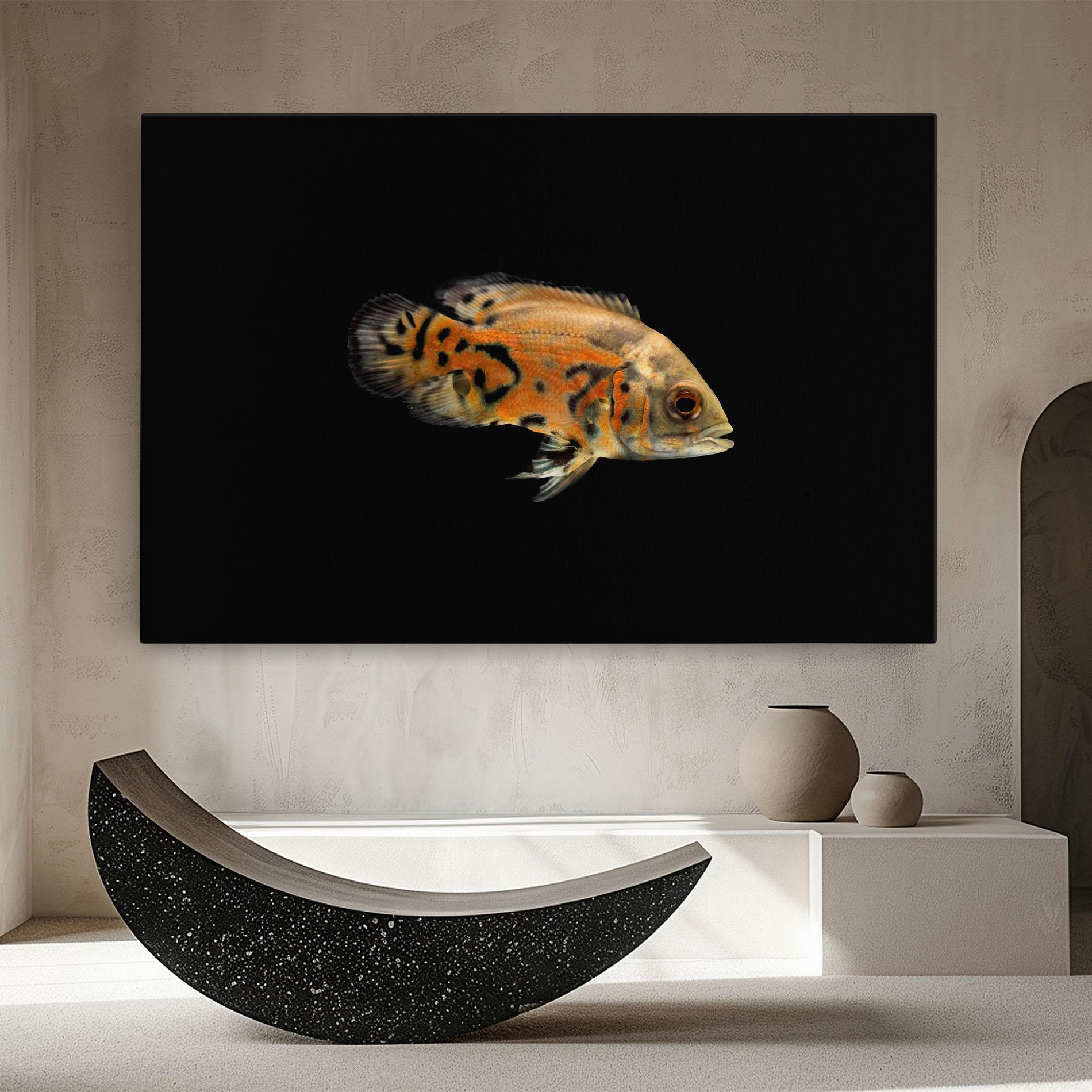 Vászonkép Cute Brown Fish mockup 8