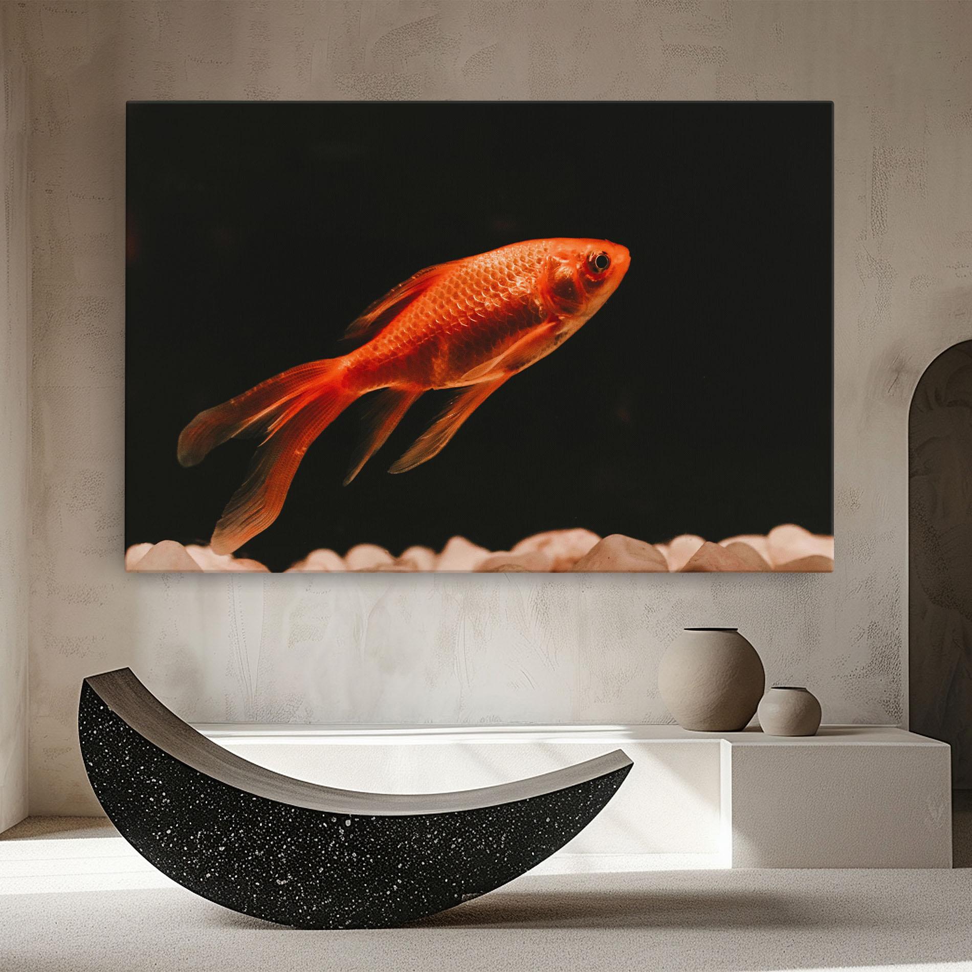 Vászonkép Small Orange Fish mockup 8