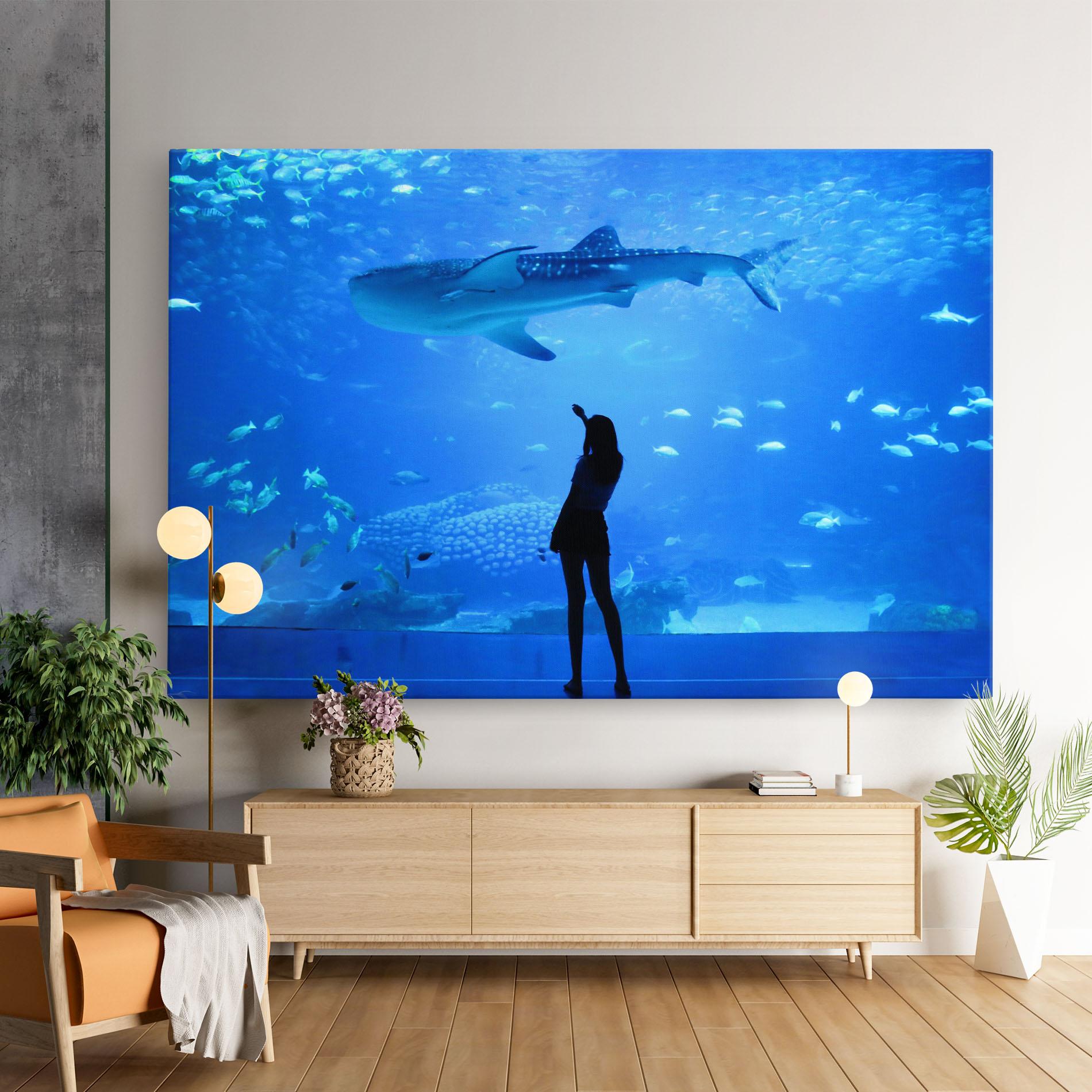 Vászonkép Aquarium Girl mockup 9