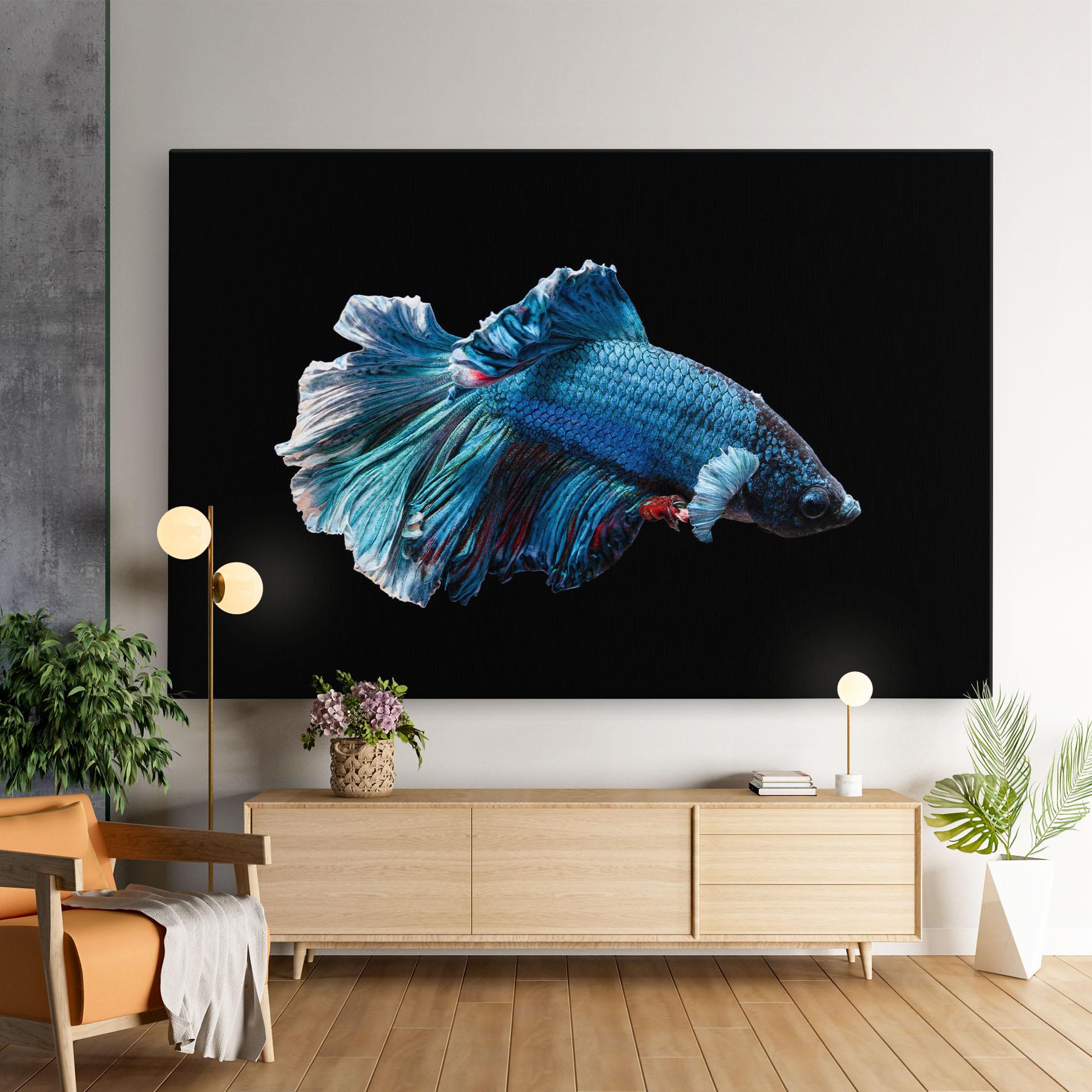 Vászonkép Blue Betta mockup 9