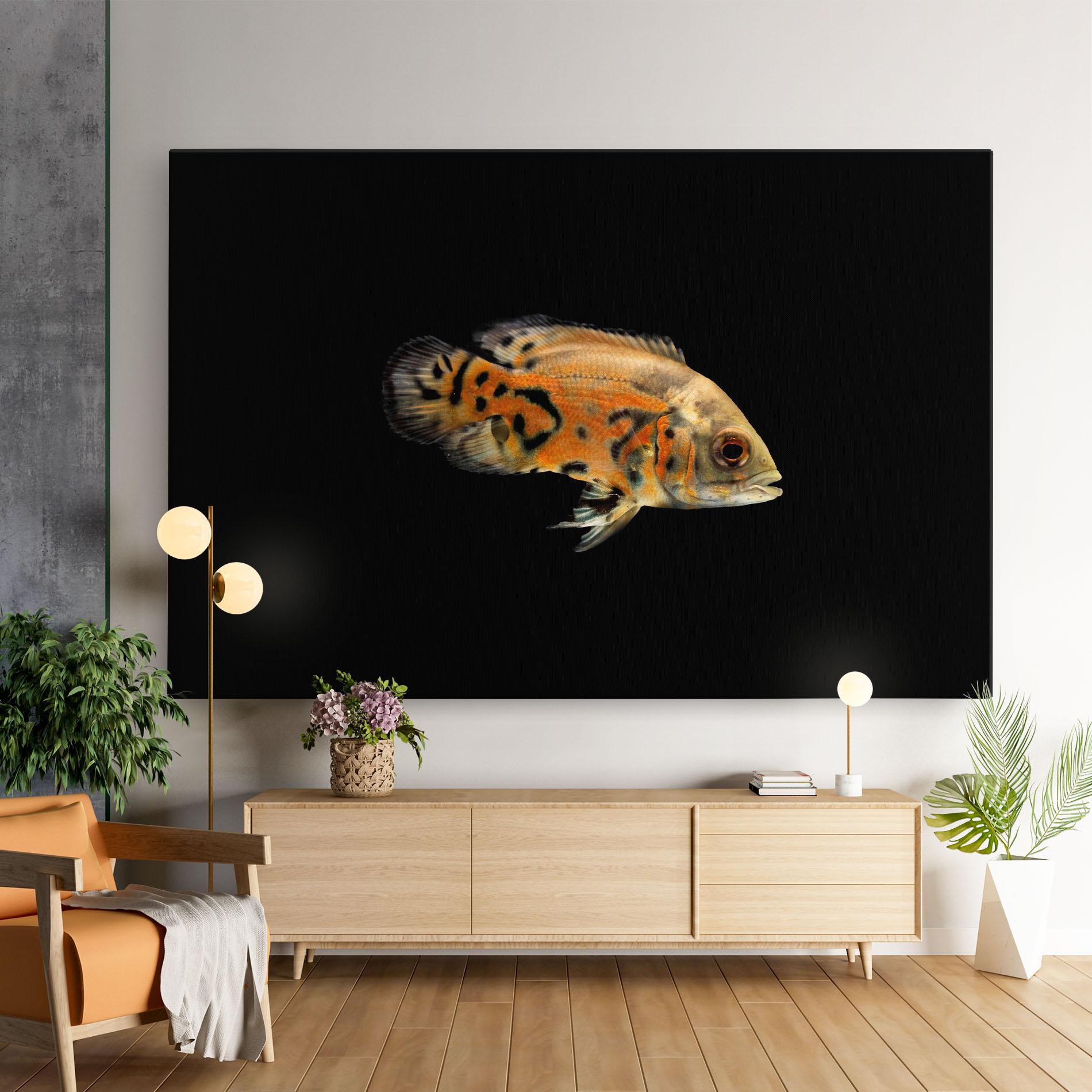 Vászonkép Cute Brown Fish mockup 9