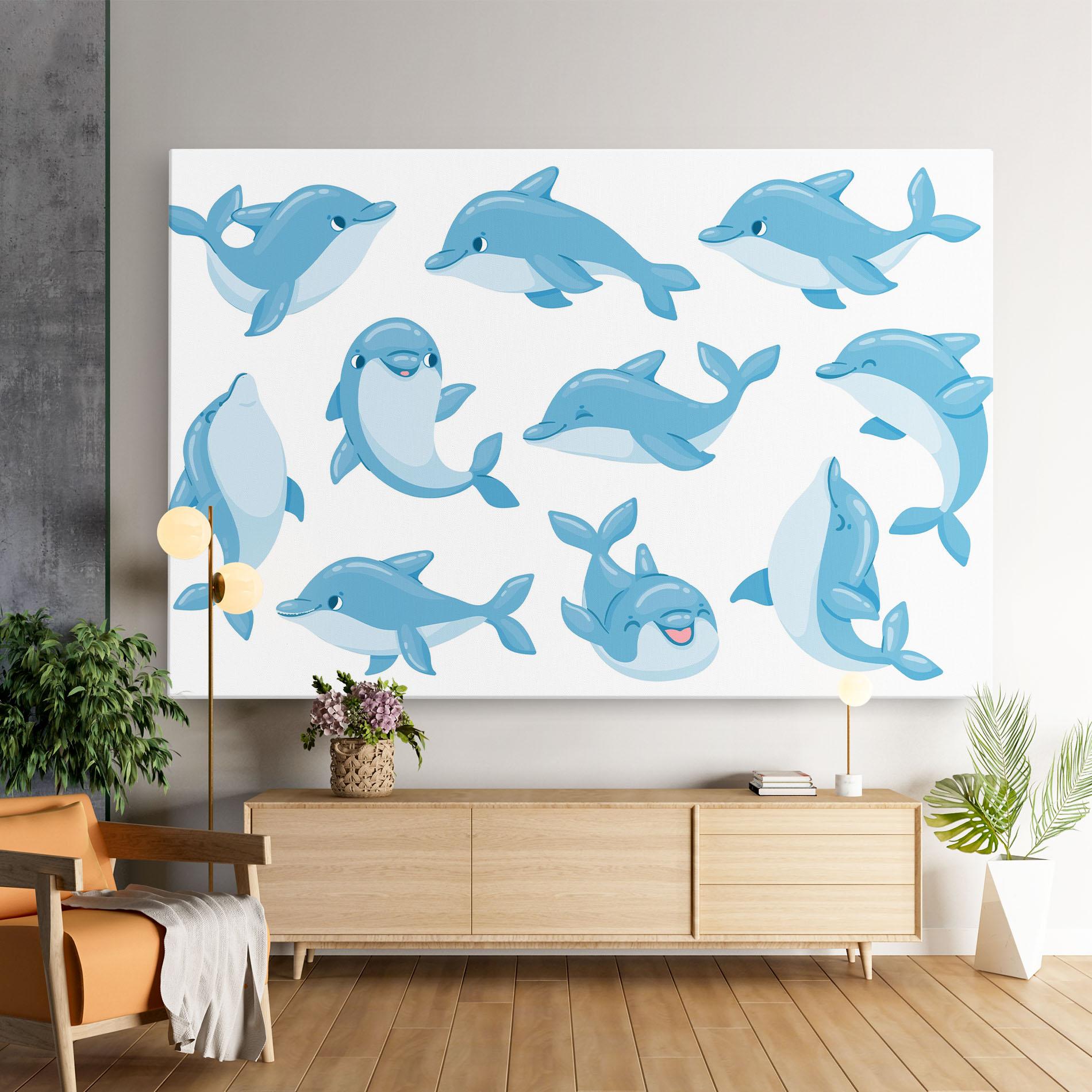Vászonkép Dolphin mockup 9