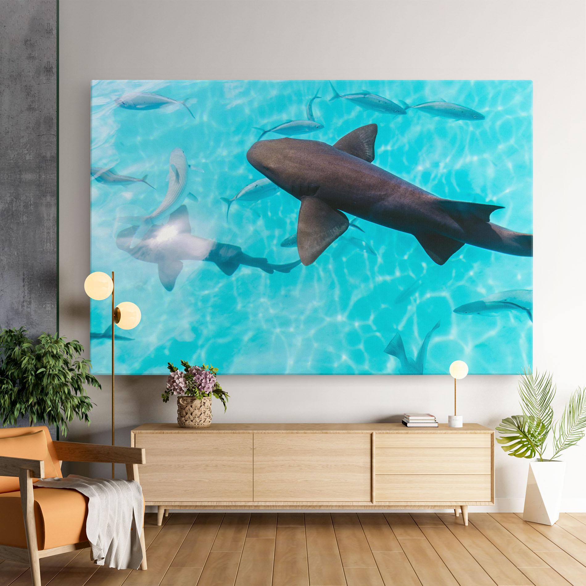 Vászonkép Pretty Shark mockup 9
