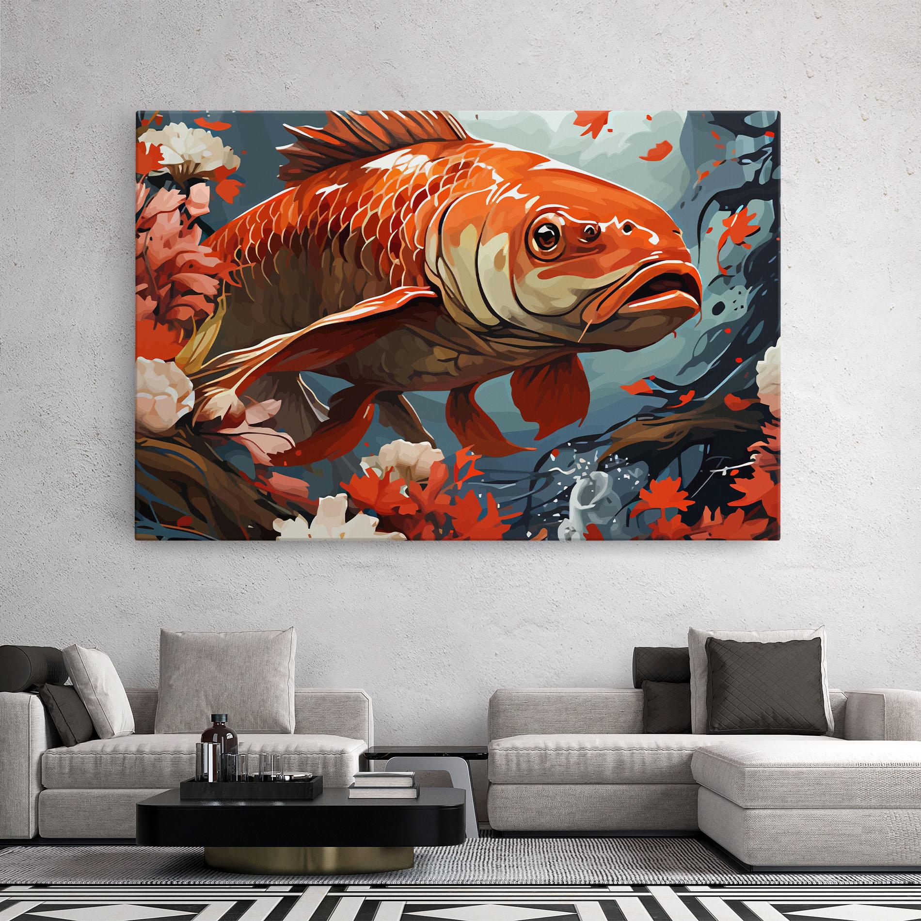 Vászonkép Orange Koi mockup 2