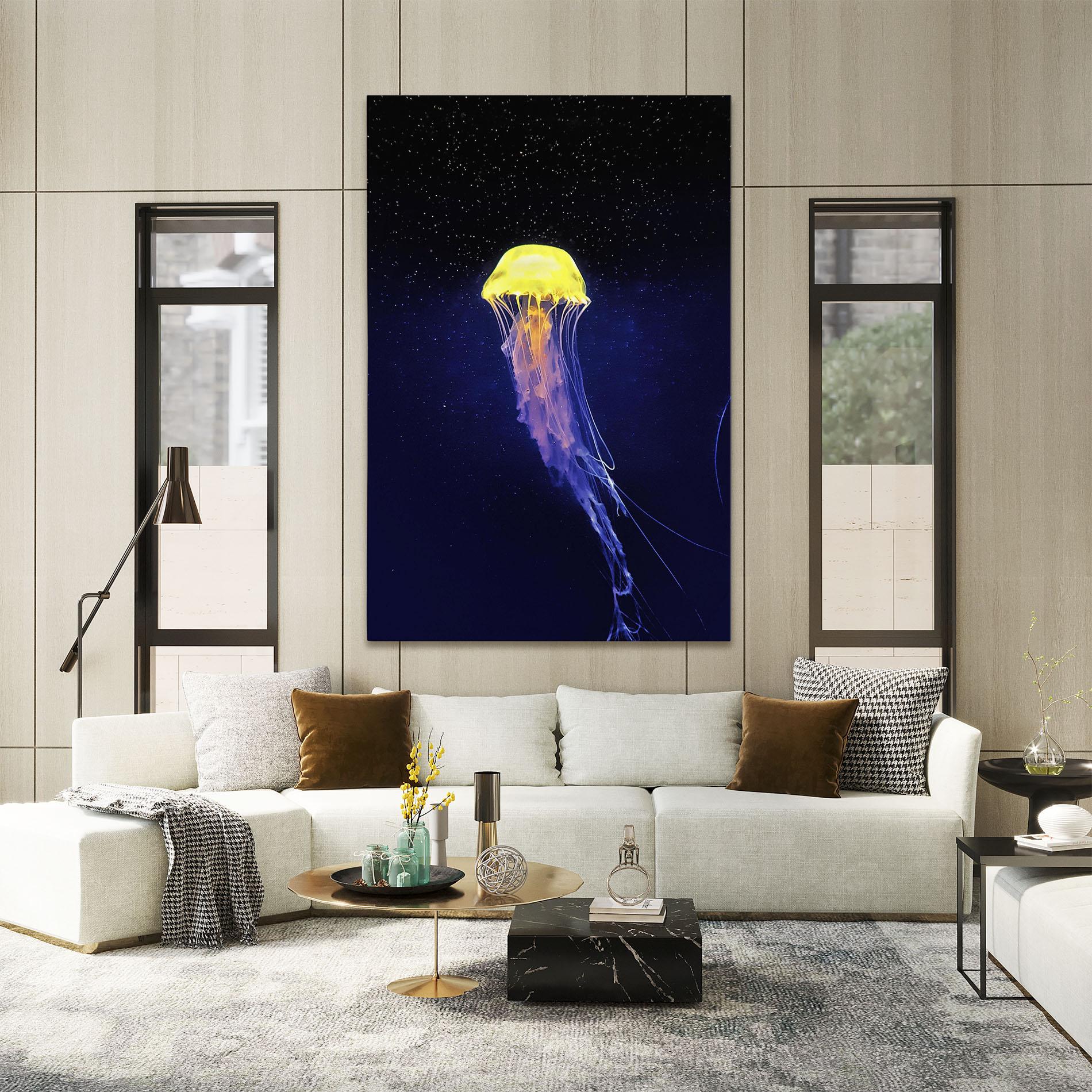 Vászonkép Purple Jellyfish mockup 2