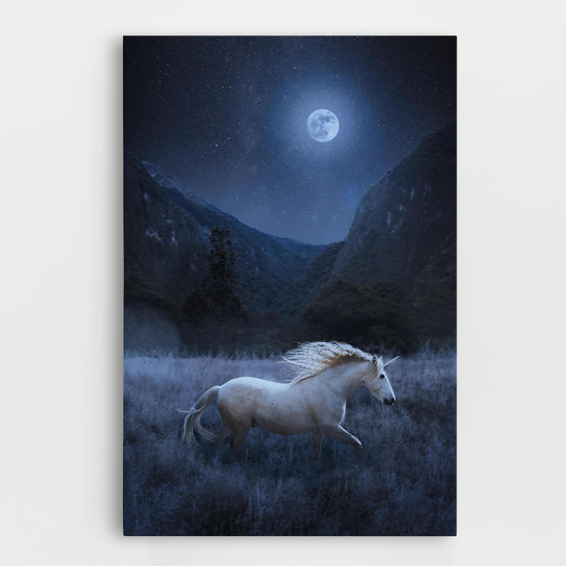 Vászonkép Blue Moon Unicorn mockup 0
