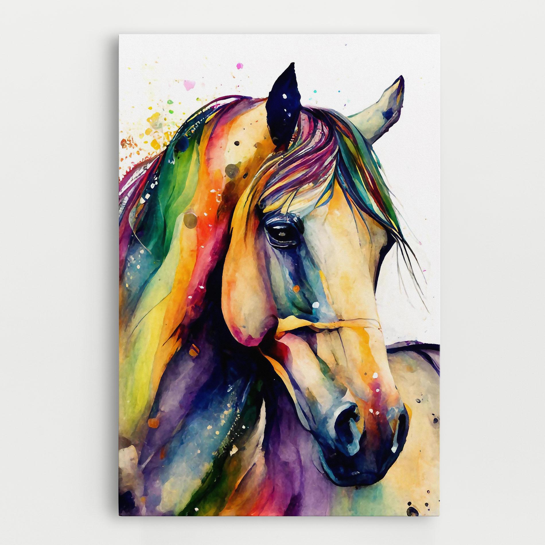 Vászonkép Colorful Horse mockup 0