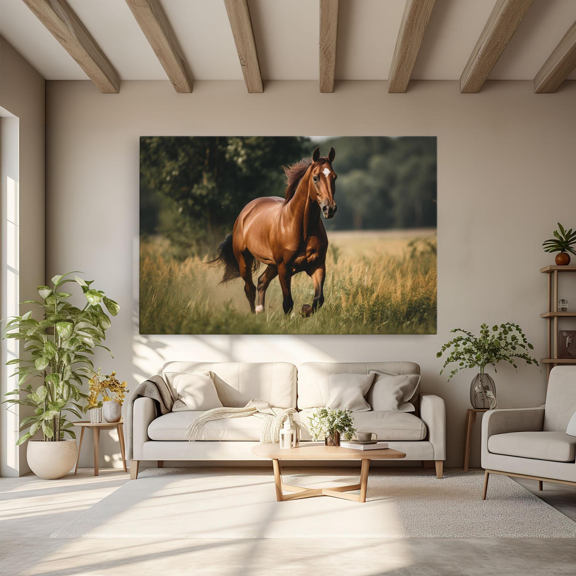 Vászonkép Wild Horse Running mockup 6