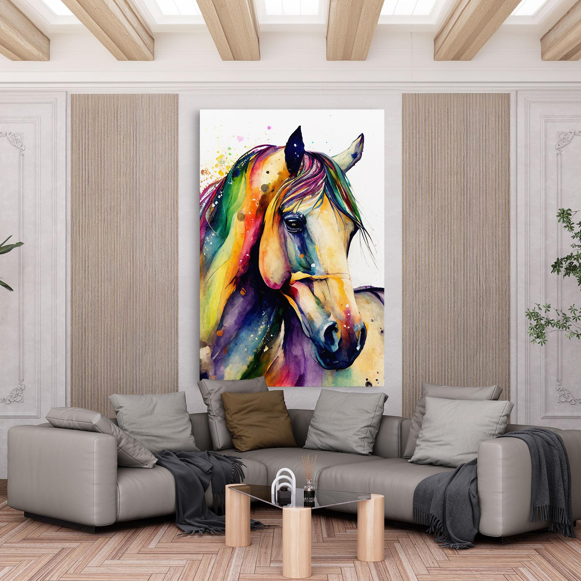 Vászonkép Colorful Horse mockup 6